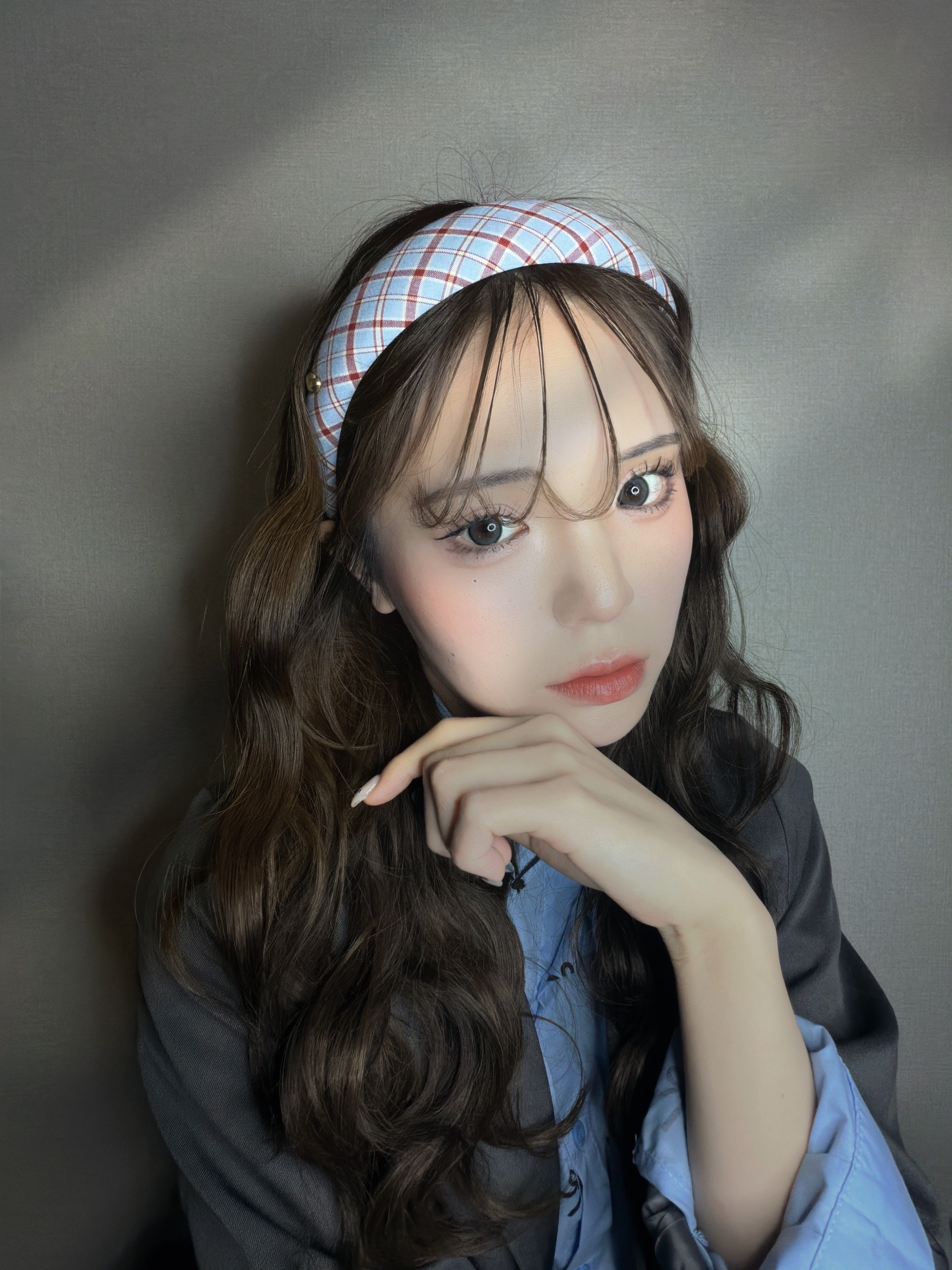 チェックストライプカチューシャ– THEO accessory collection –