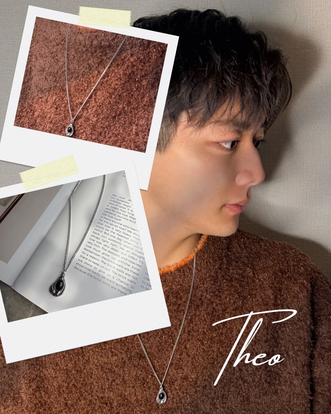 ブラックドロップ 316Lサージカルネックレス– THEO accessory collection –