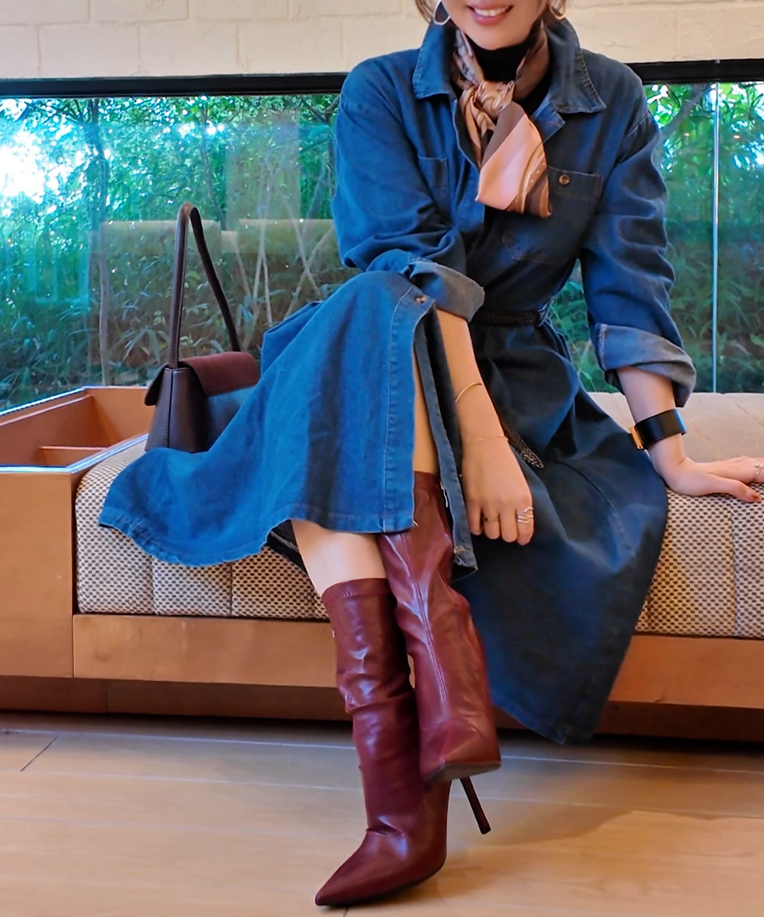 ロングデニムワンピース / *公式限定