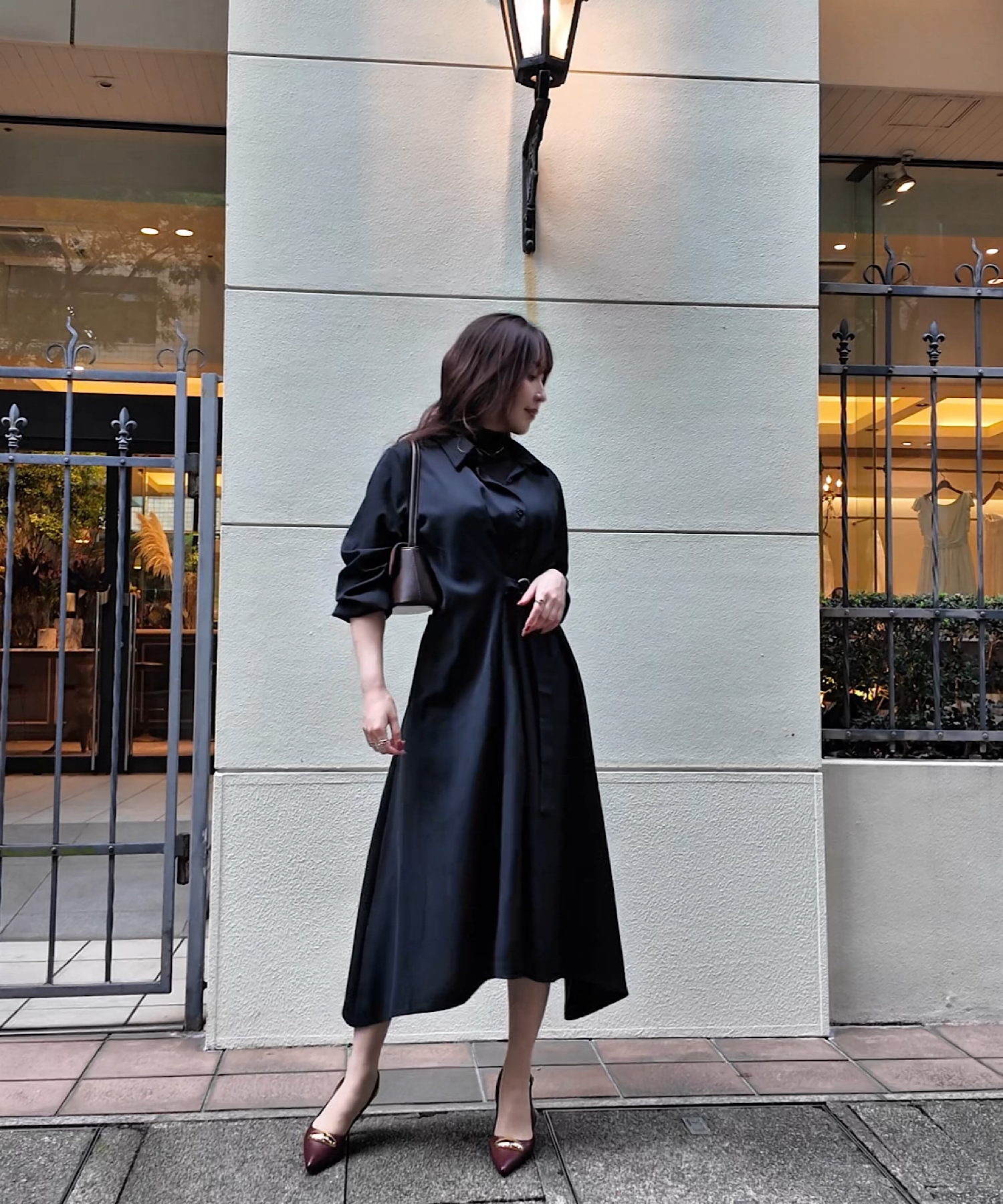 【予約商品】ウェストベルトシャツワンピース/ 様々シーン大活躍アイテム!