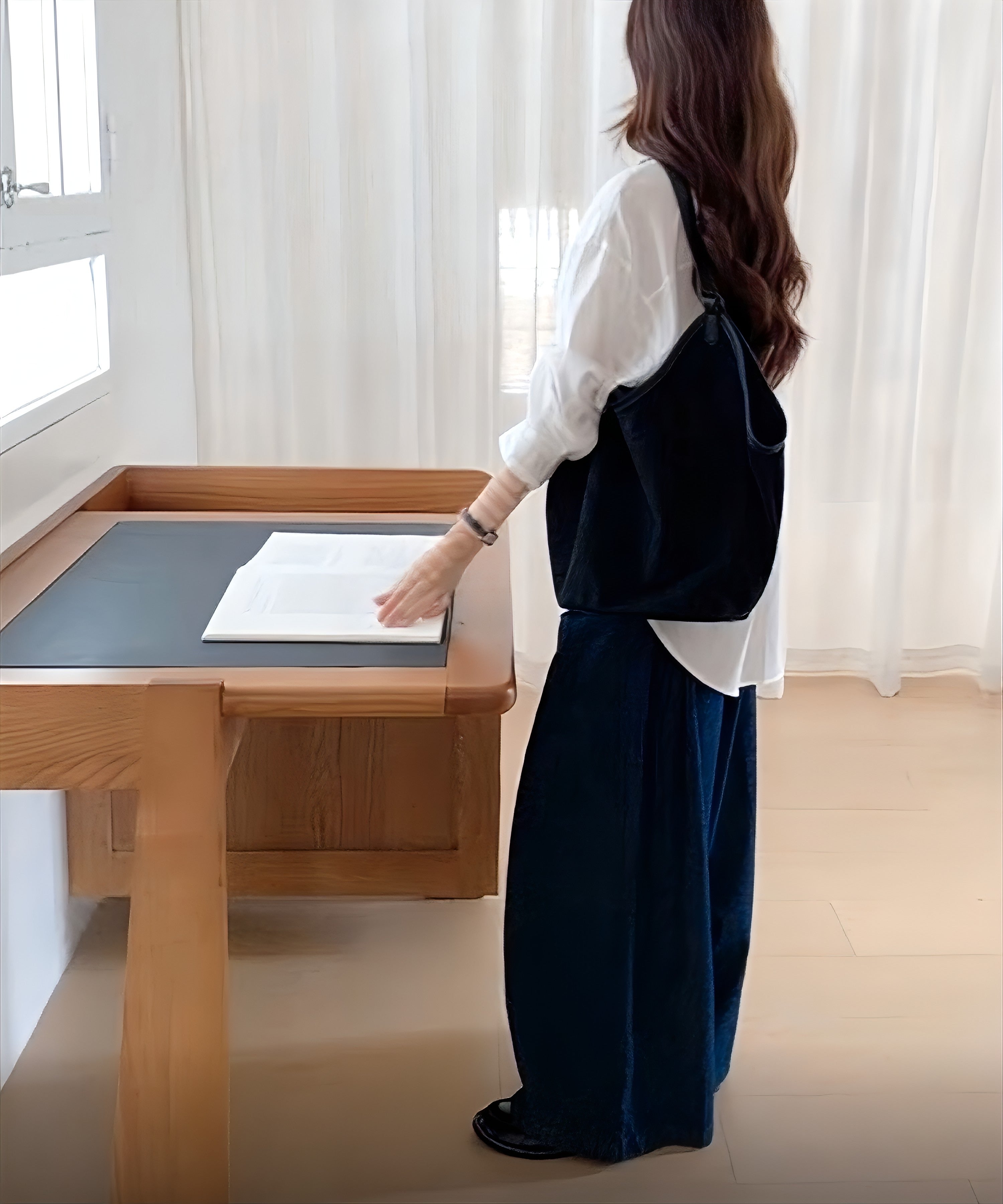 スウェードトートバッグ(インナーバッグ付)