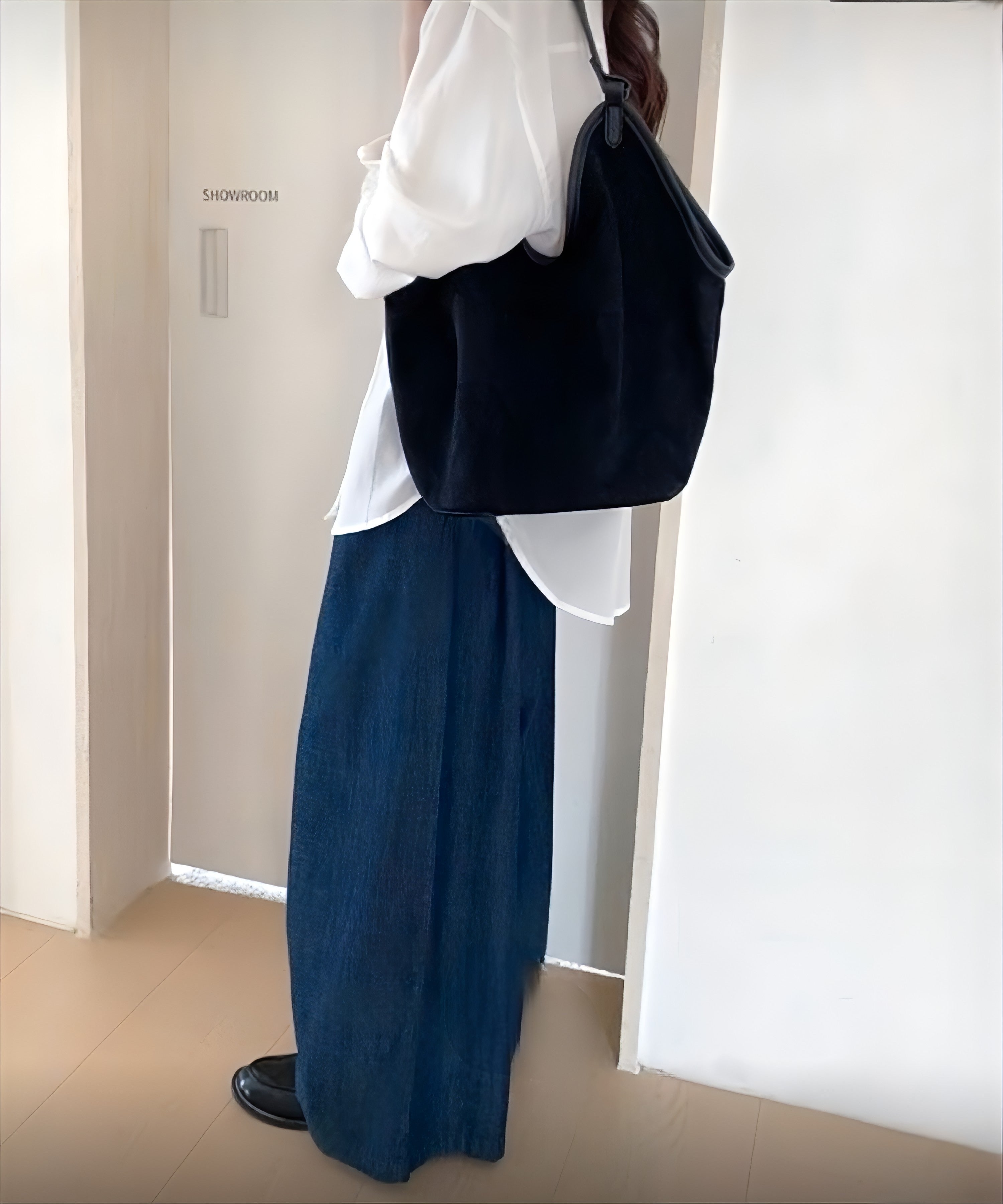 スウェードトートバッグ(インナーバッグ付)