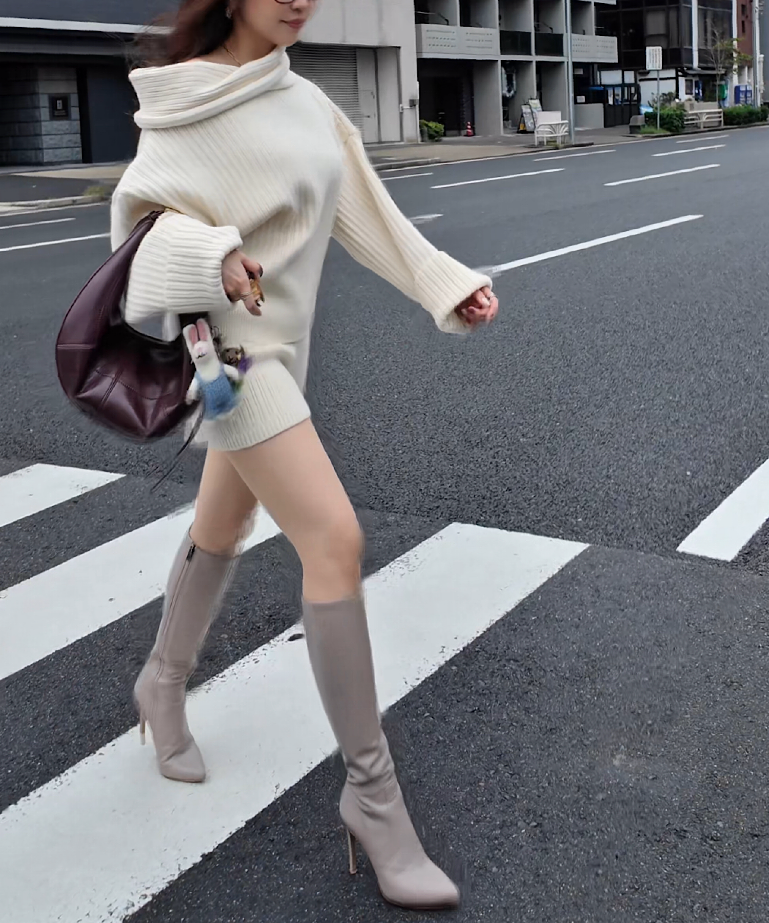 【一部予約商品】オフショルオーバートップス&パンツセット