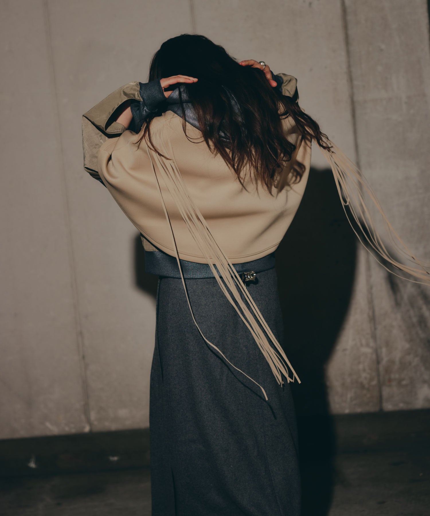 Fringe Cape set up/フリンジケープセットアップ