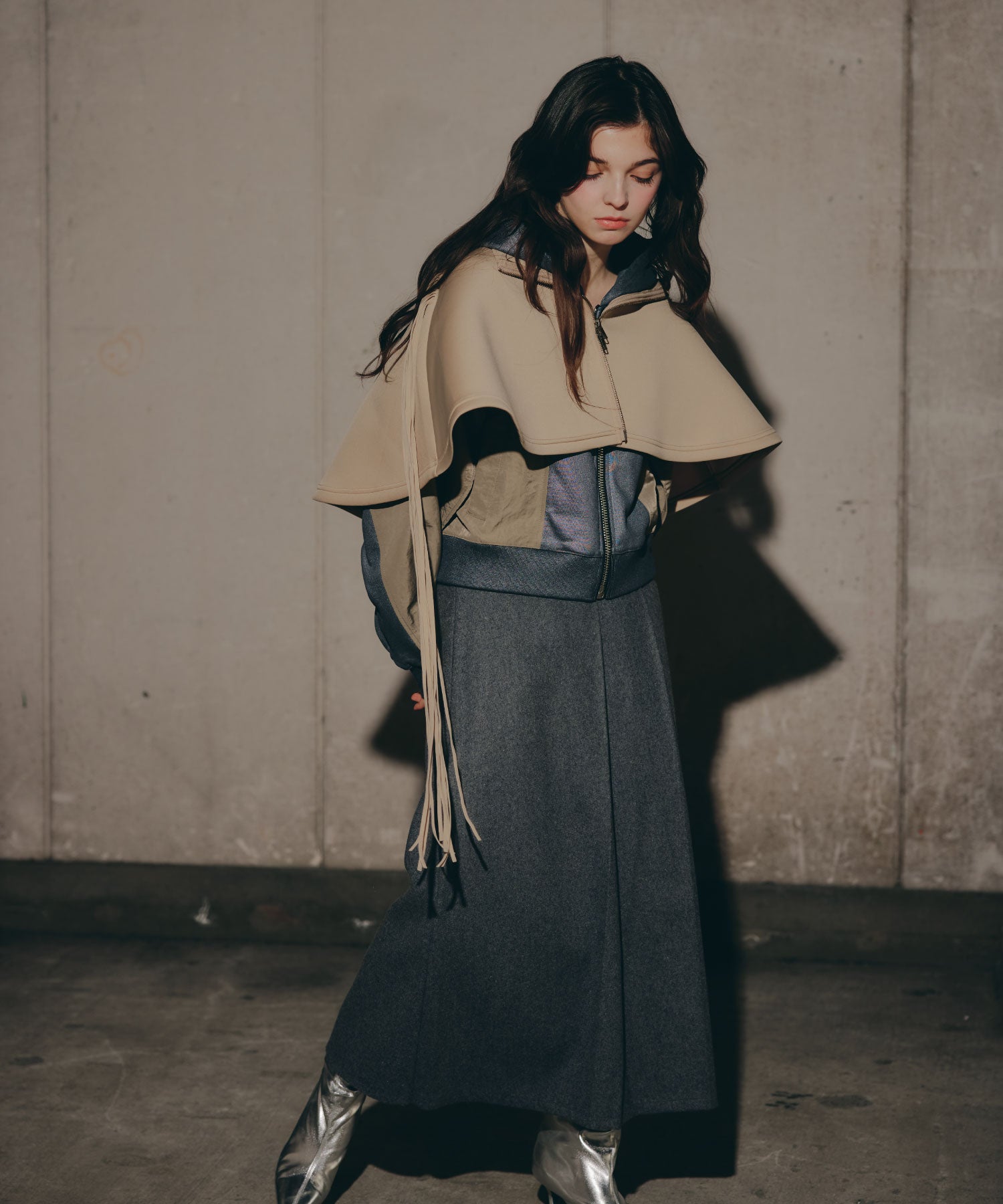 Fringe Cape set up/フリンジケープセットアップ