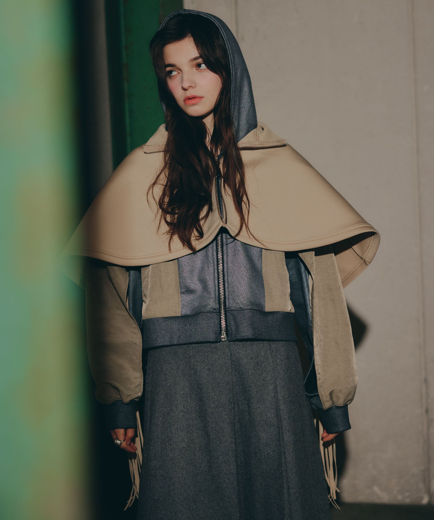 Fringe Cape set up/フリンジケープセットアップ