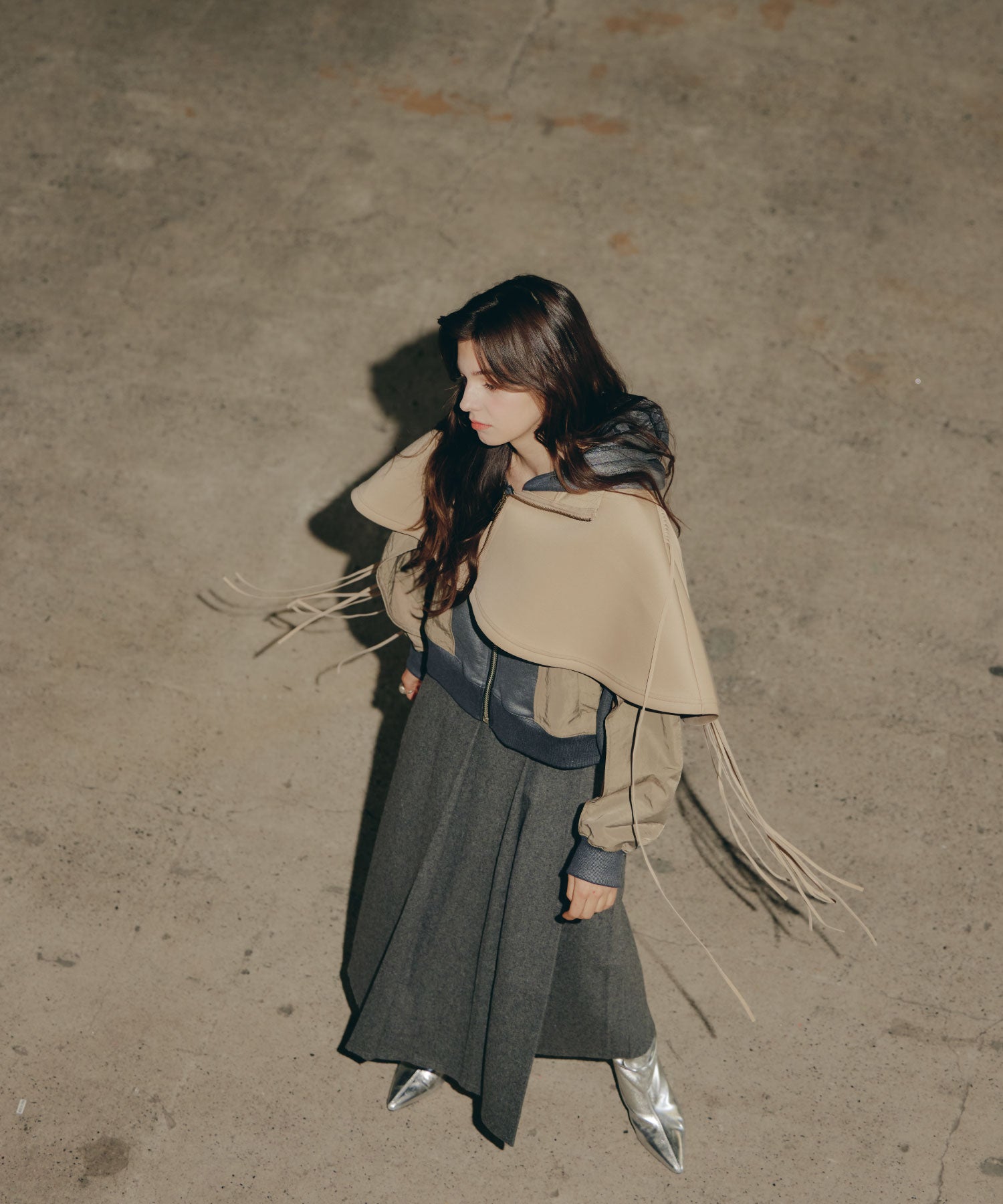 Fringe Cape set up/フリンジケープセットアップ