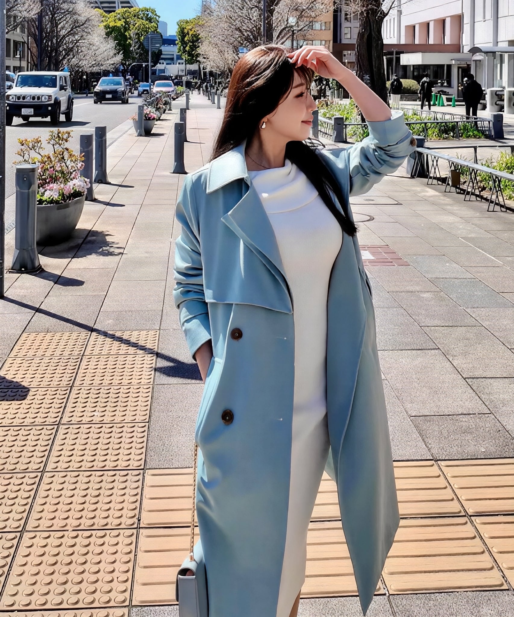 ニュアンスドレス トレンチコート