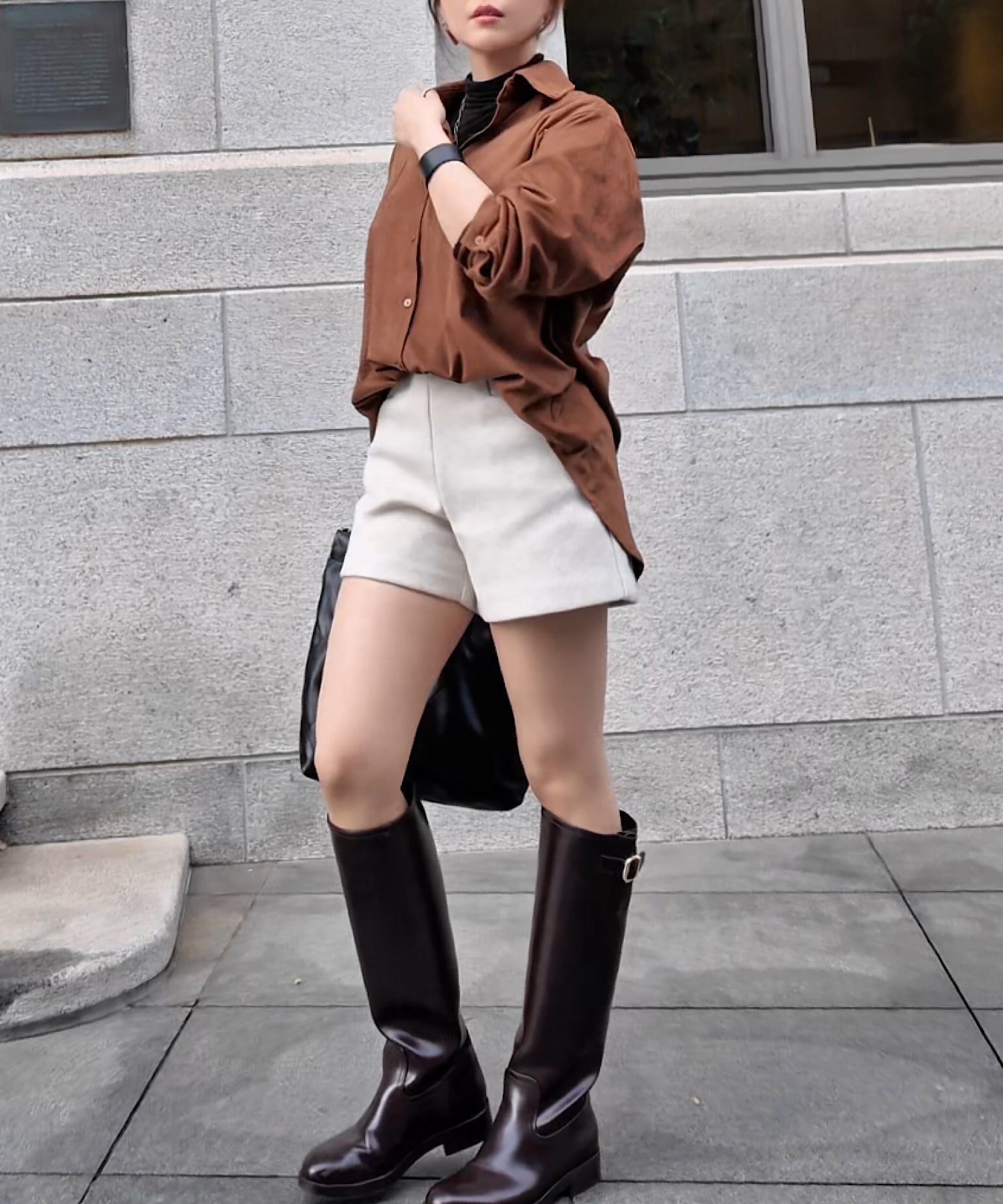 メルトンウールmixショートパンツ/Melton Wool Mix Shorts