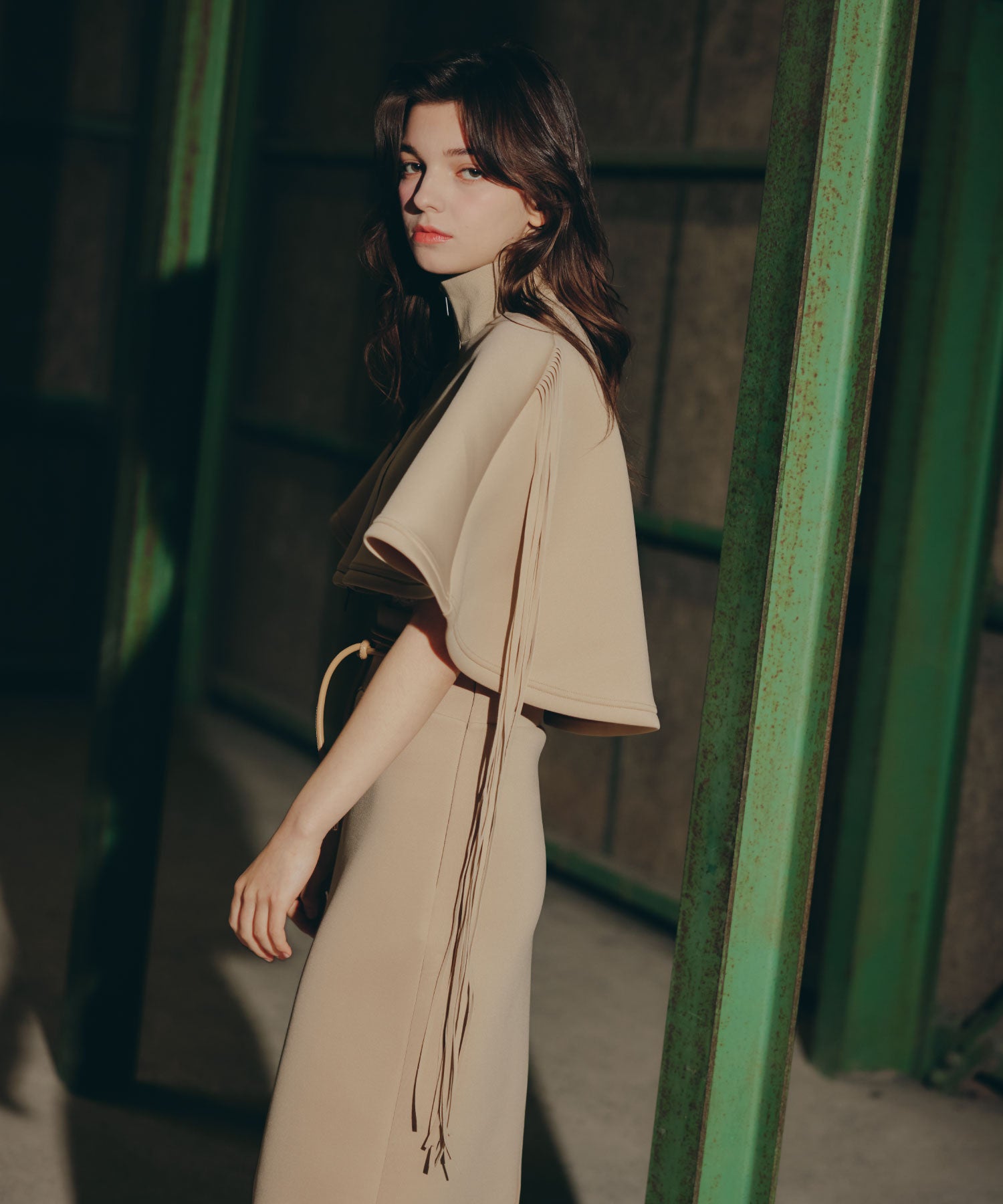 Fringe Cape set up/フリンジケープセットアップ
