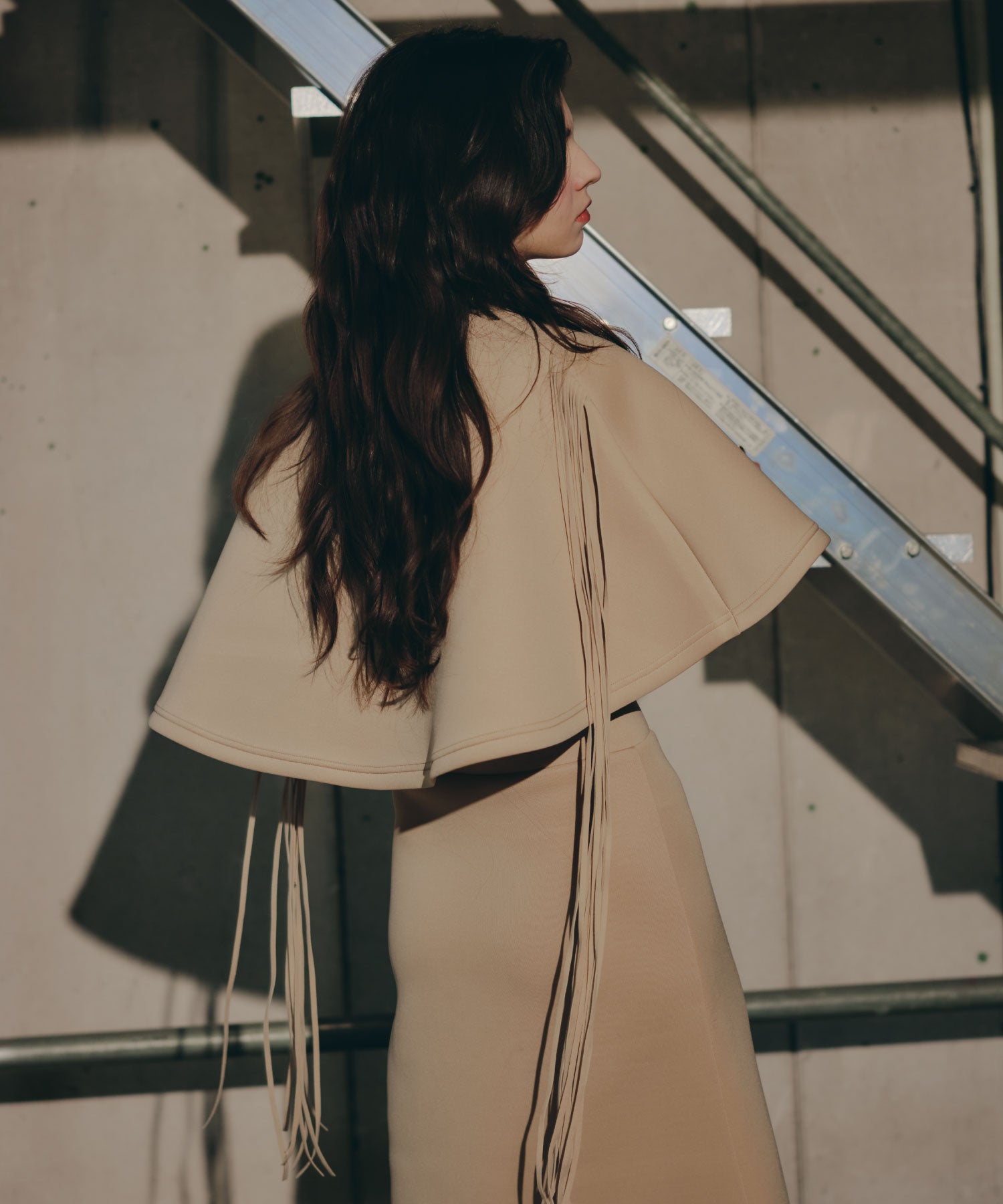 Fringe Cape set up/フリンジケープセットアップ