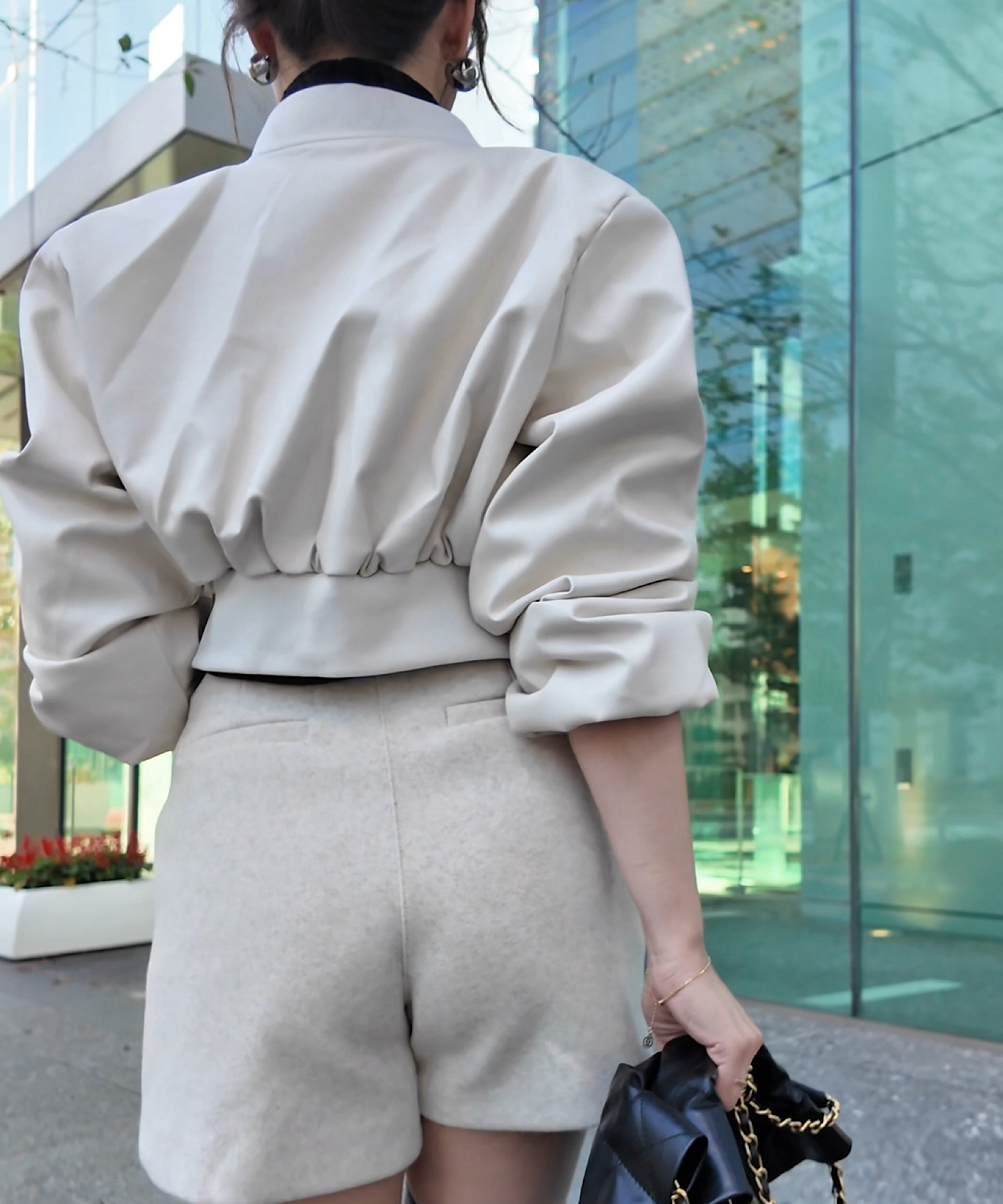 メルトンウールmixショートパンツ/Melton Wool Mix Shorts