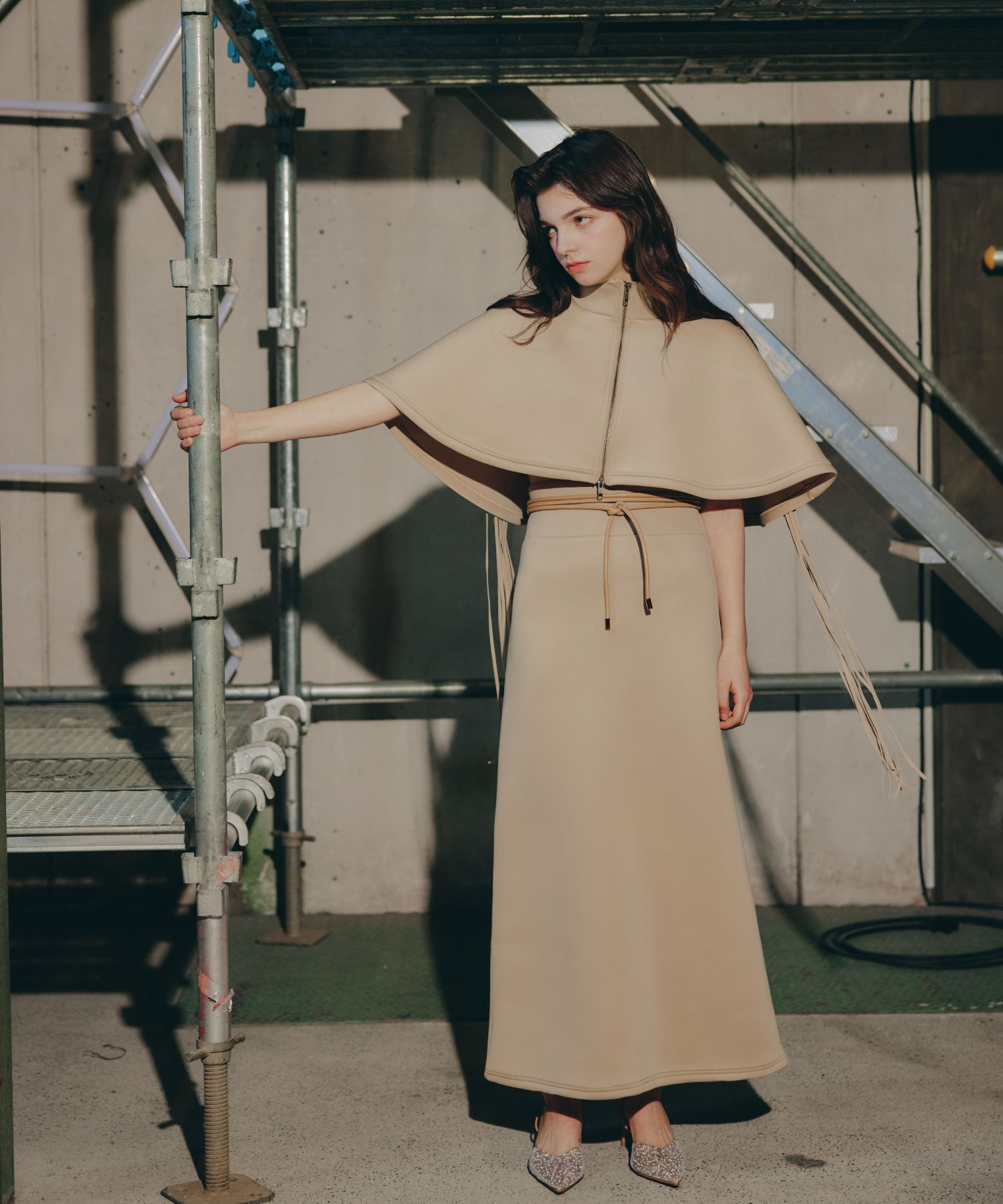 Fringe Cape set up/フリンジケープセットアップ