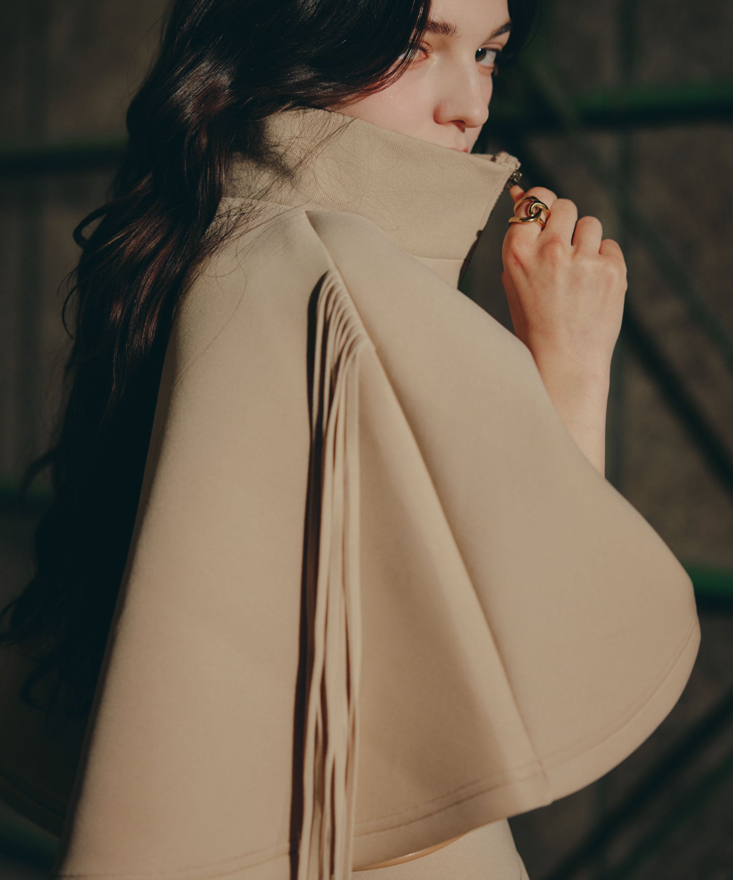 Fringe Cape set up/フリンジケープセットアップ