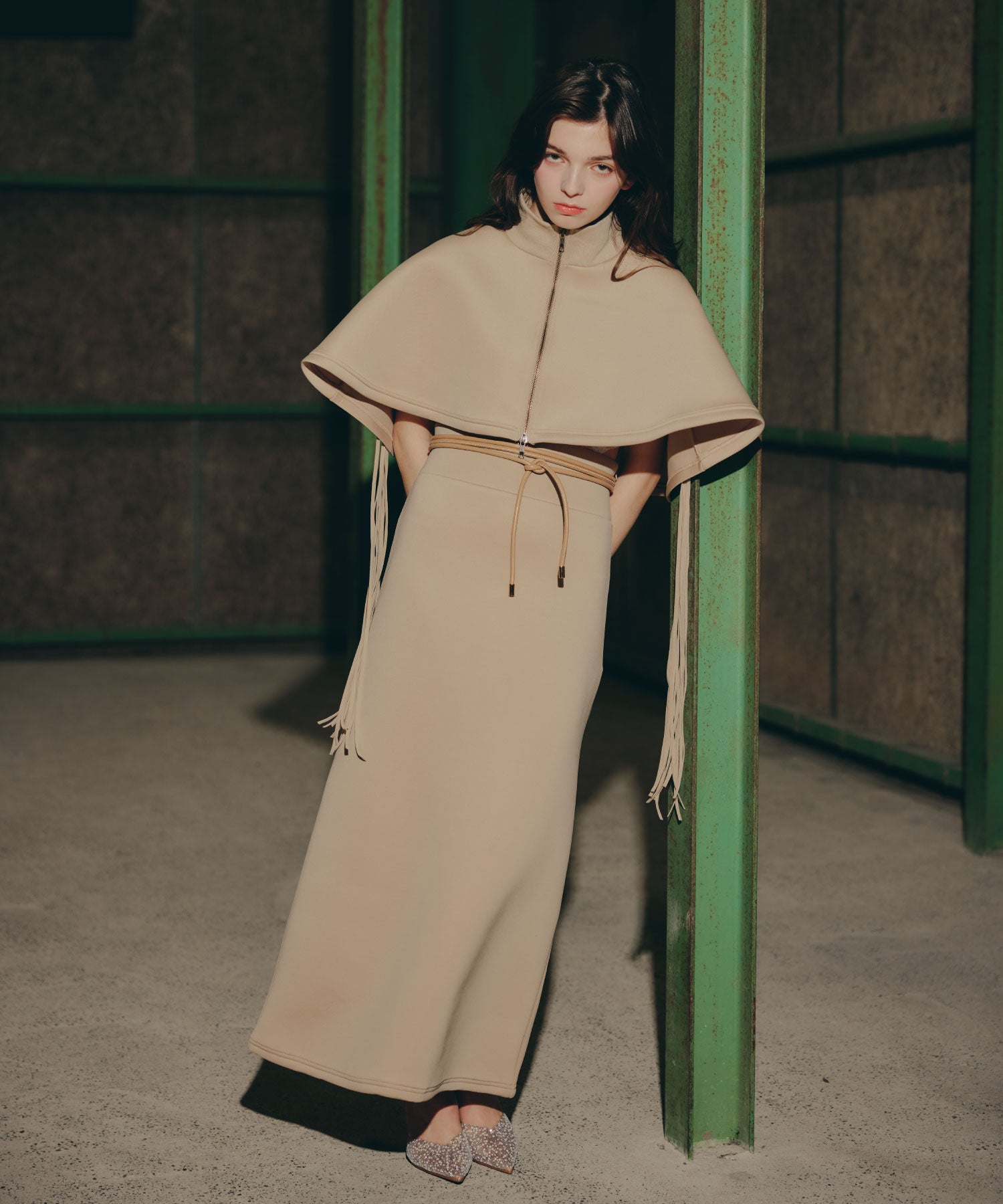 Fringe Cape set up/フリンジケープセットアップ