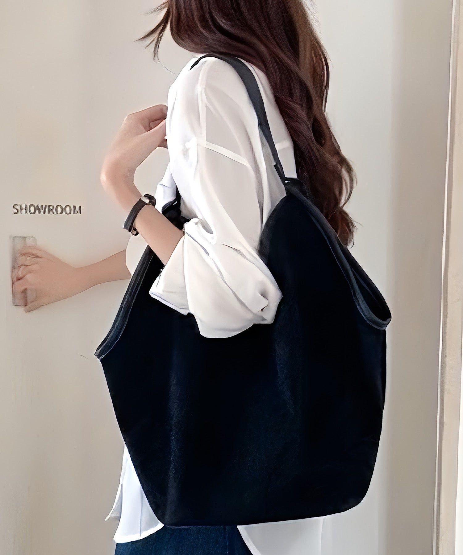 スウェードトートバッグ(インナーバッグ付)