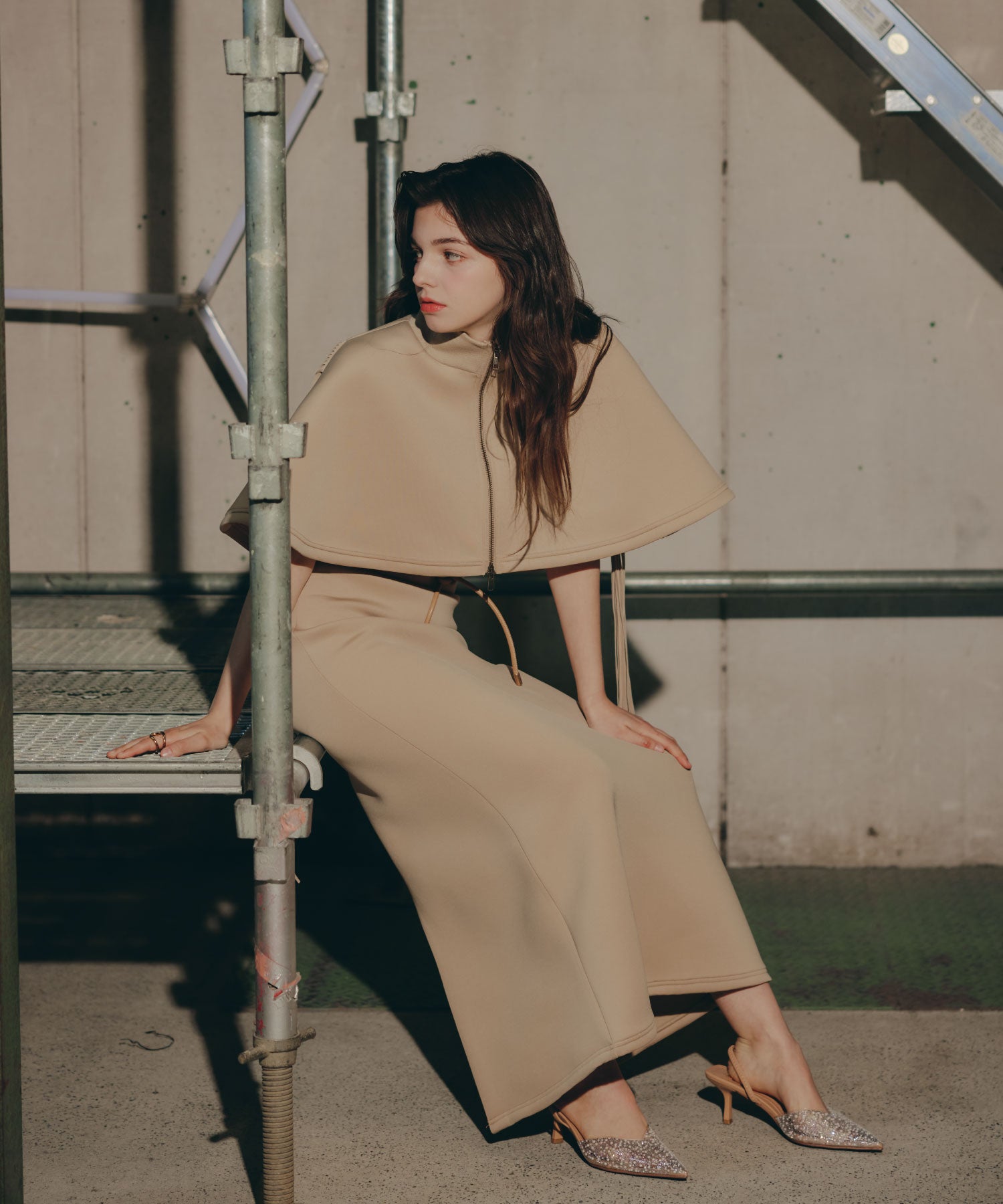 Fringe Cape set up/フリンジケープセットアップ