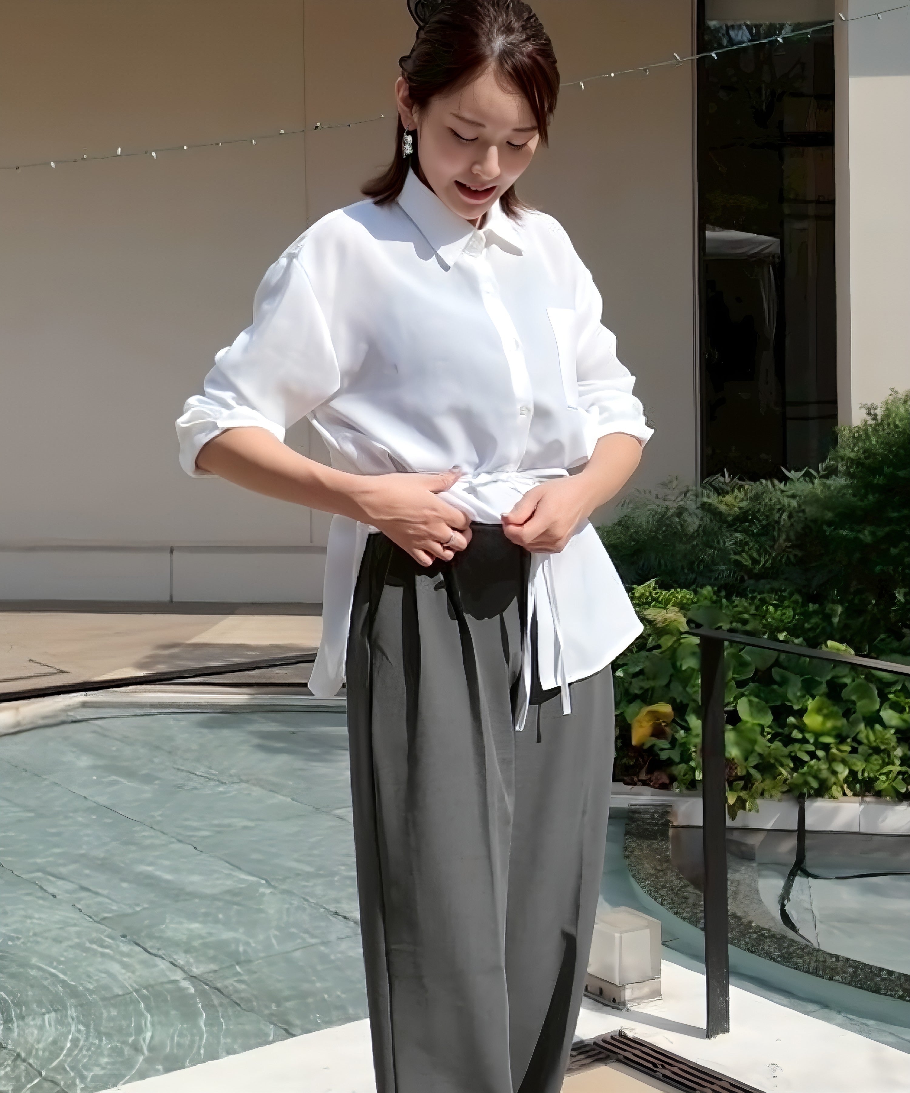 アシンメトリレイヤーシャツ