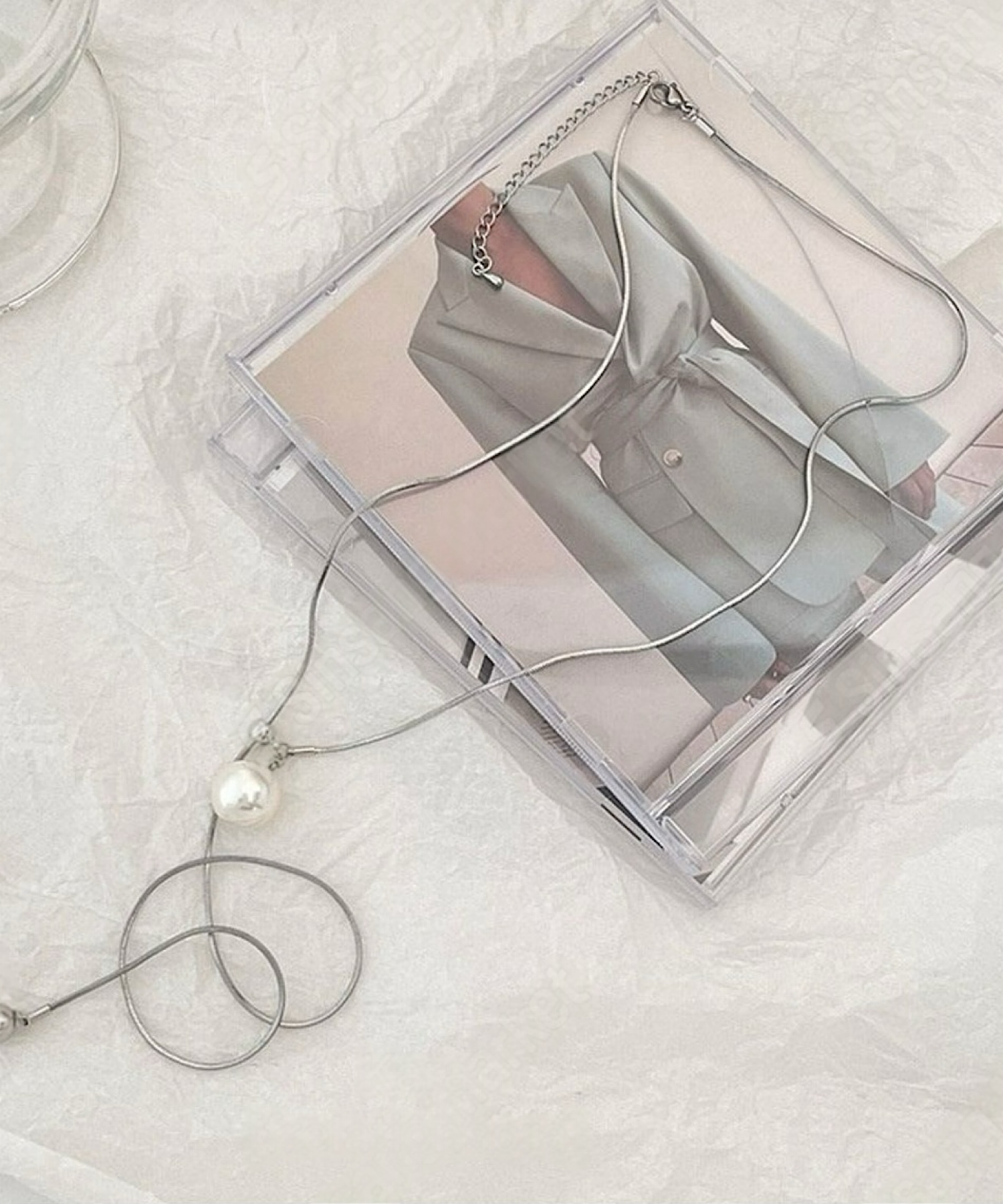 パールスライダーネックレス