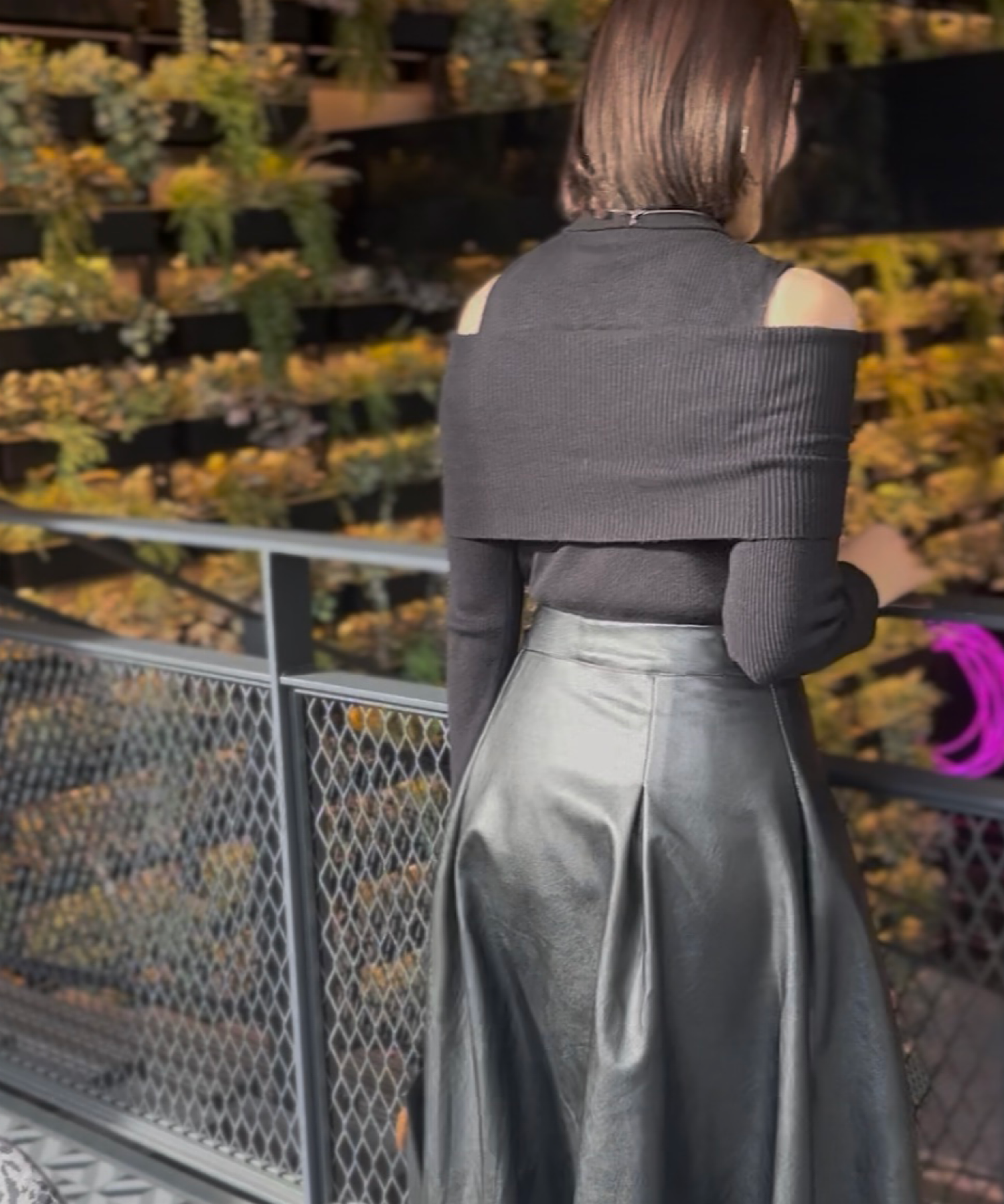 2wayスリムリブトップス