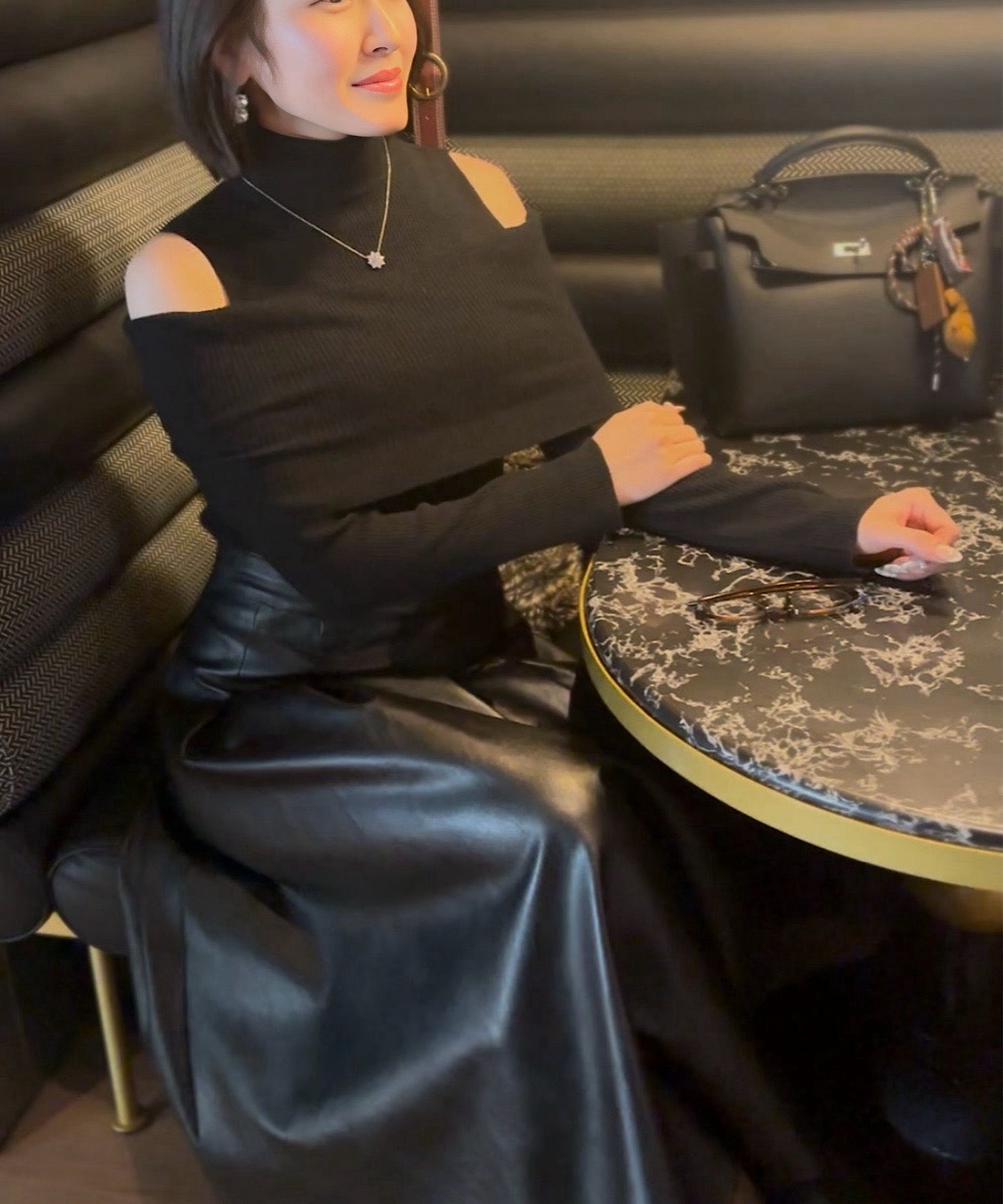 2wayスリムリブトップス