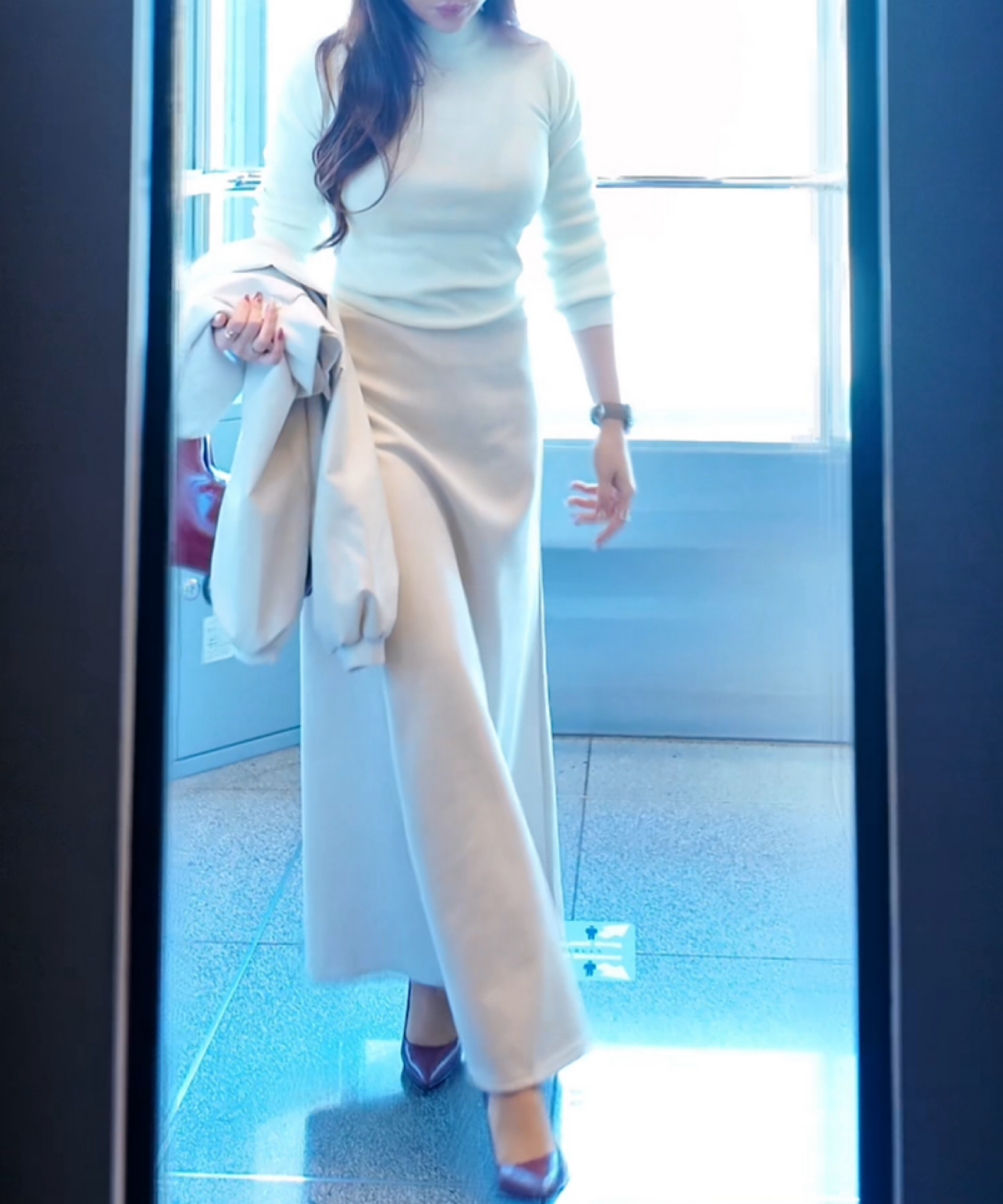 スエードタッチA-LINEスカート / Suede Touch A-Line Skirt