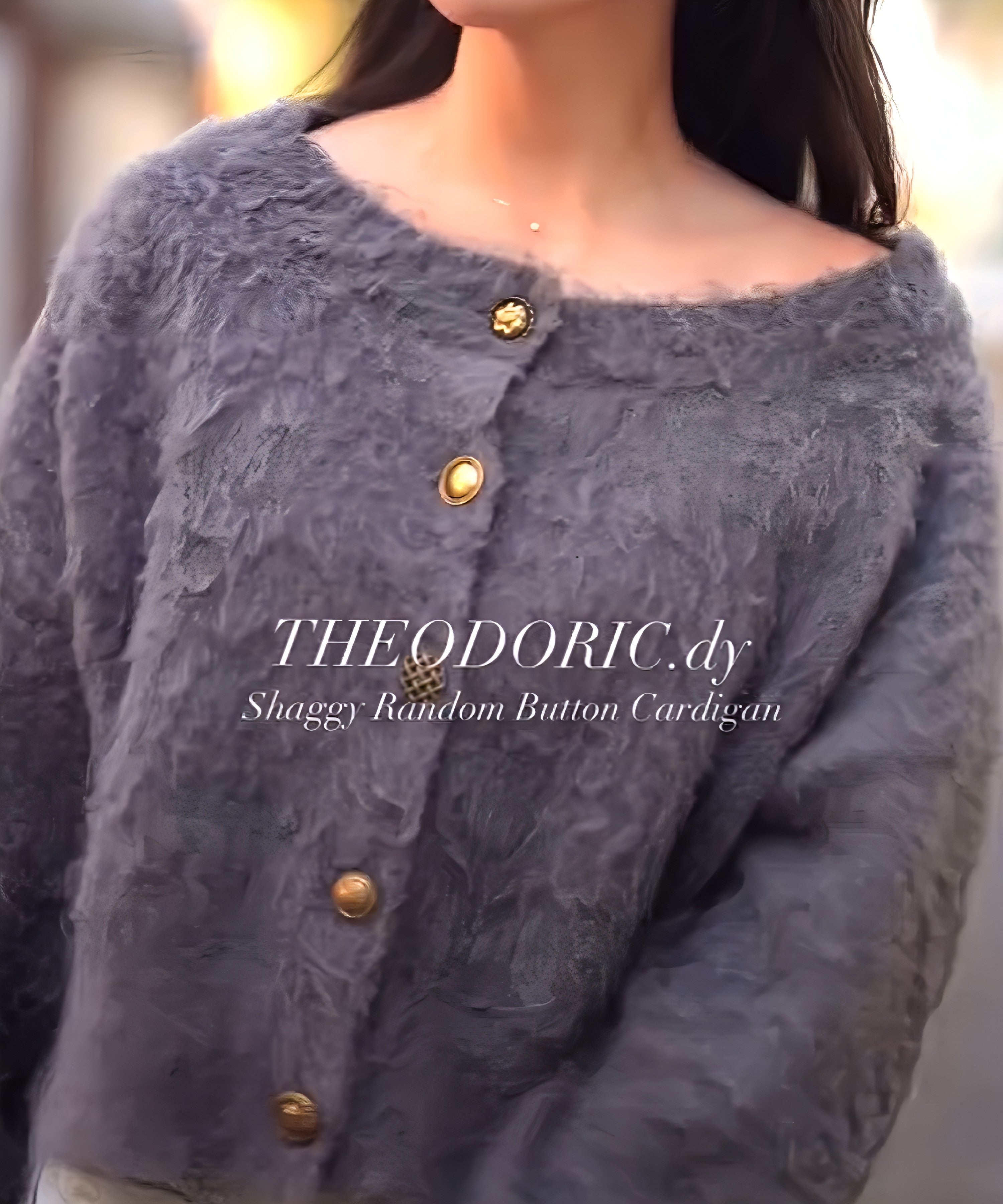 ランダムボタンショートカーディガン