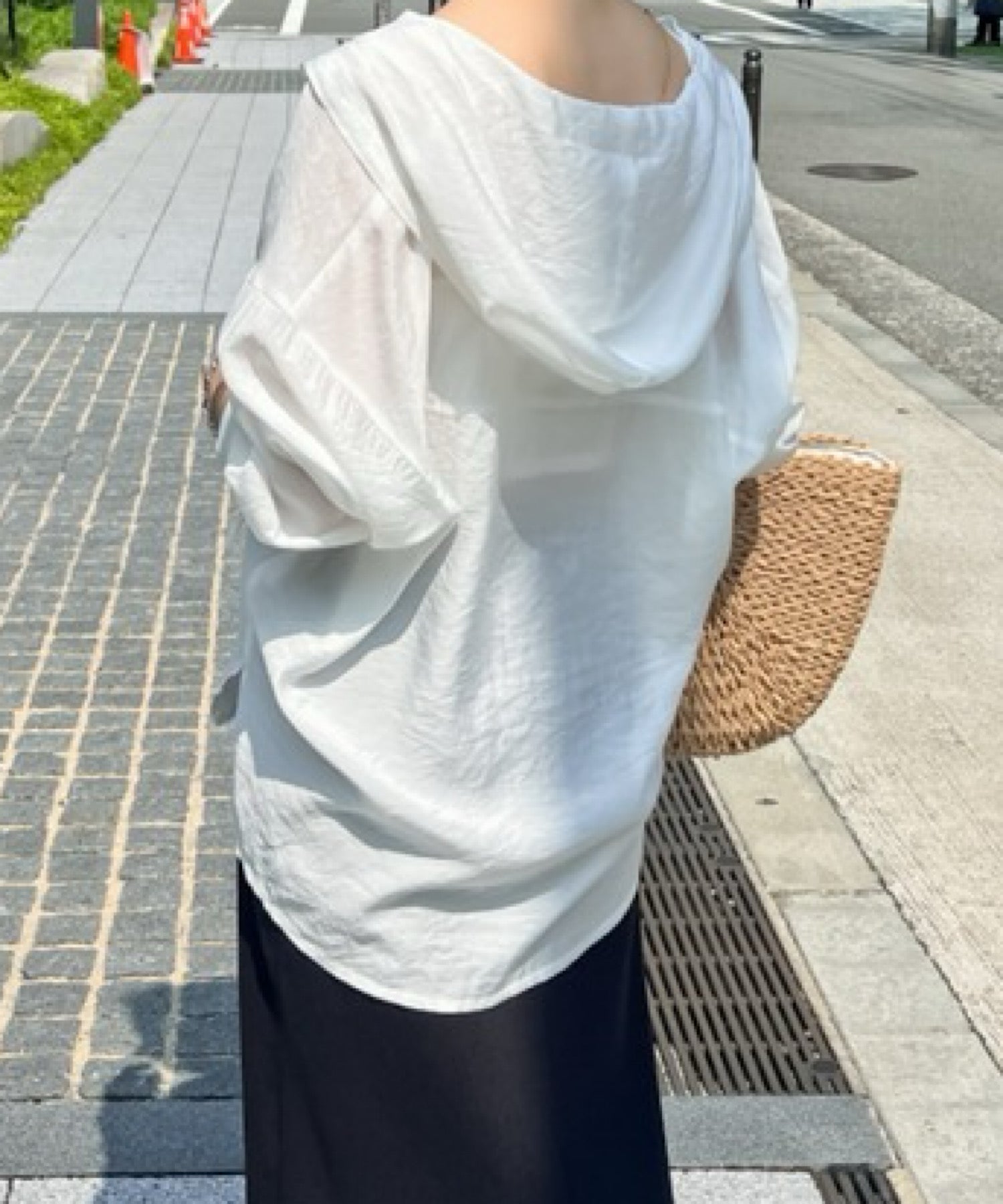 【一部ご予約商品】ワッシャーシアーフードシャツ