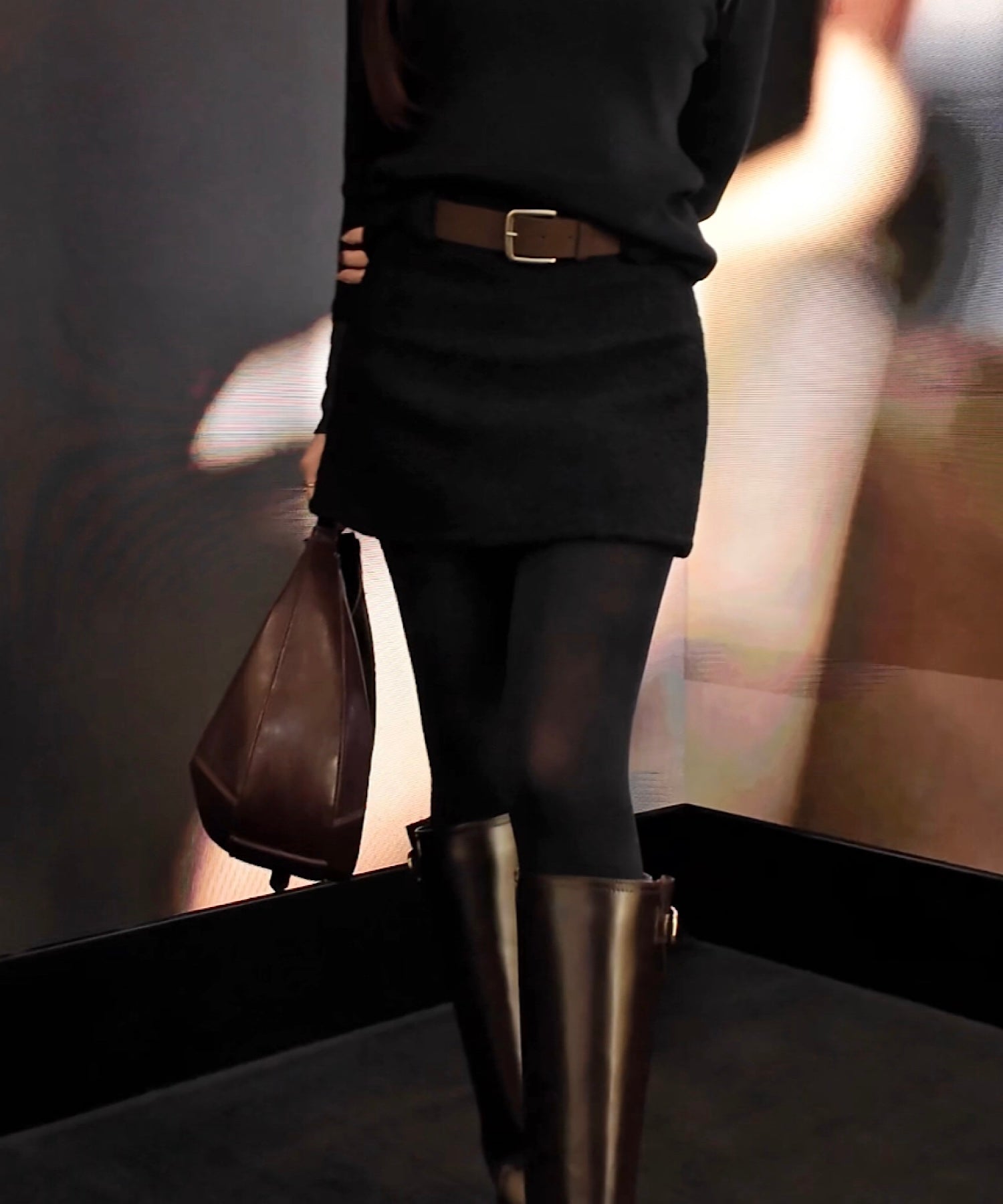 ボアタッチ ベルトフレアスカート