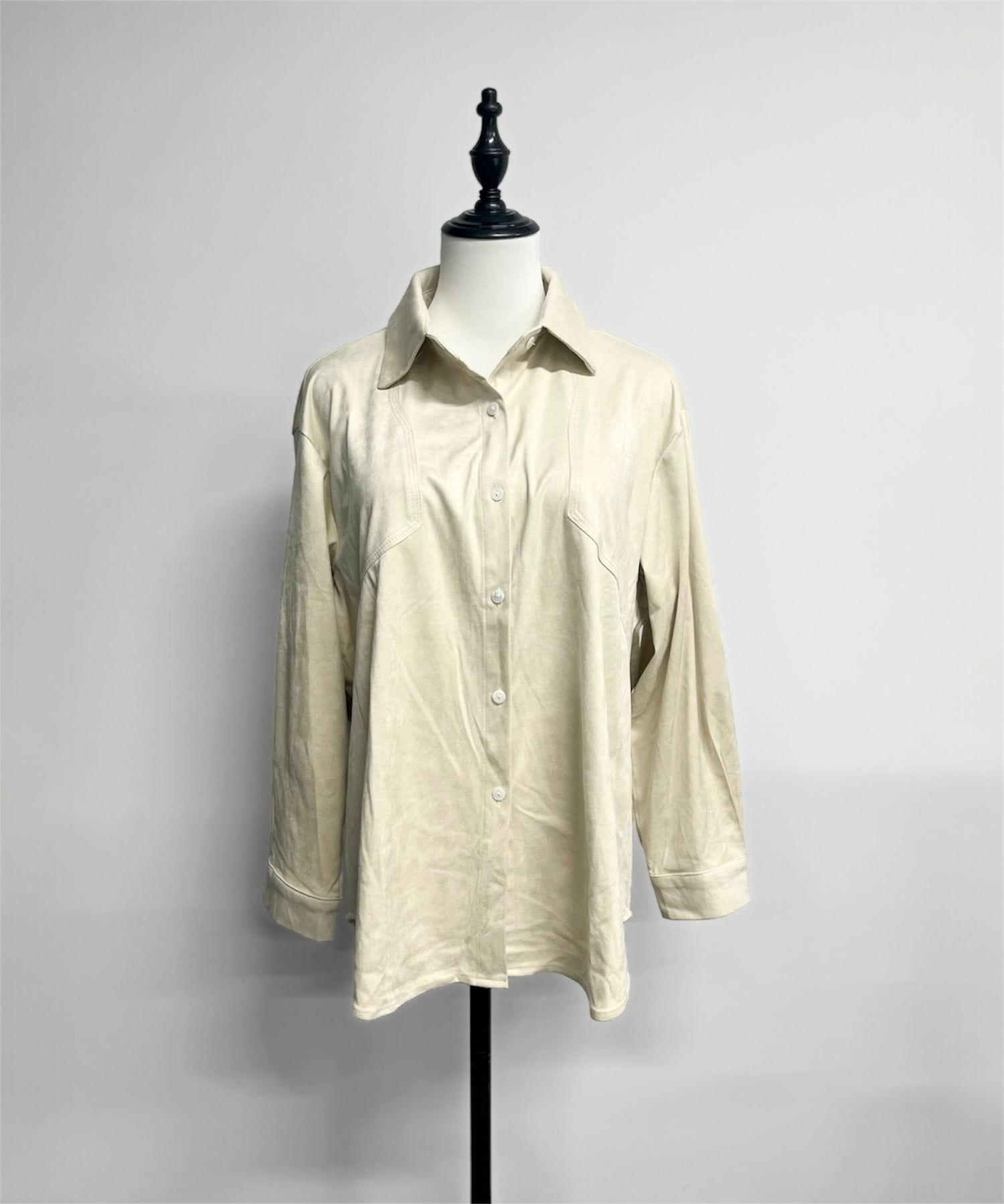 フェイクスエードオーバーシャツ