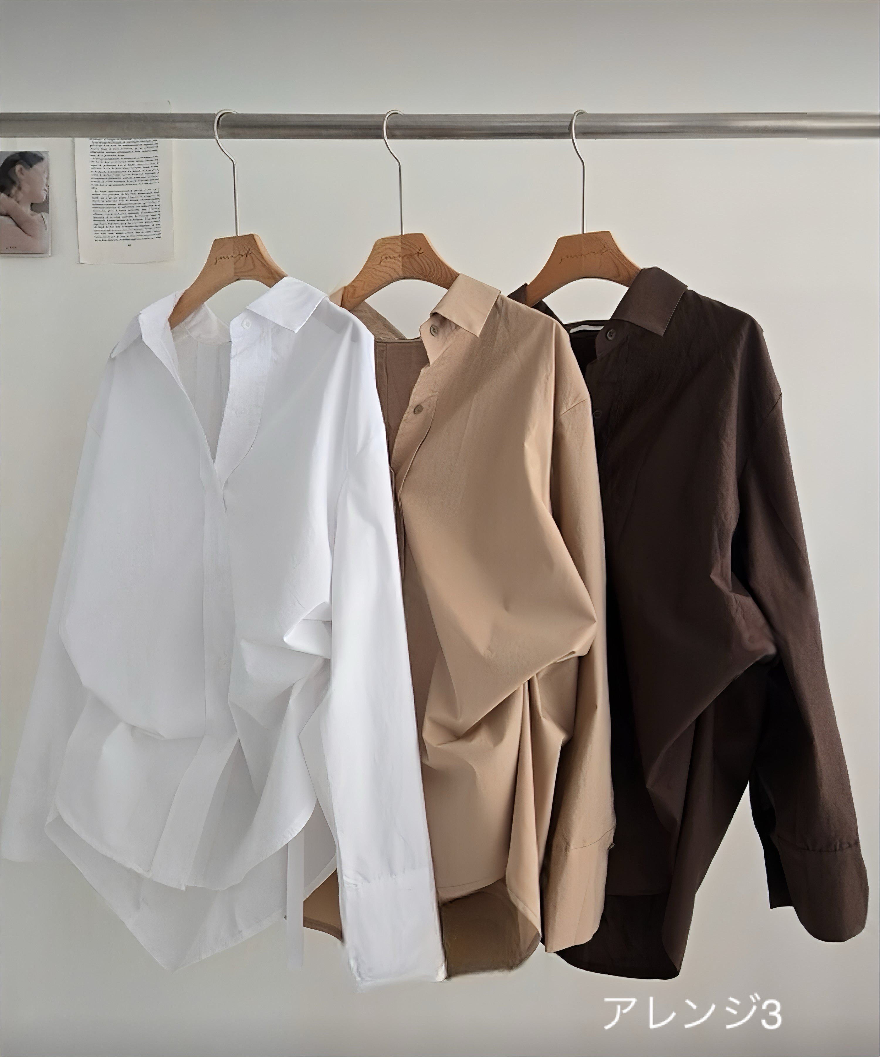 バックデザインシャツ