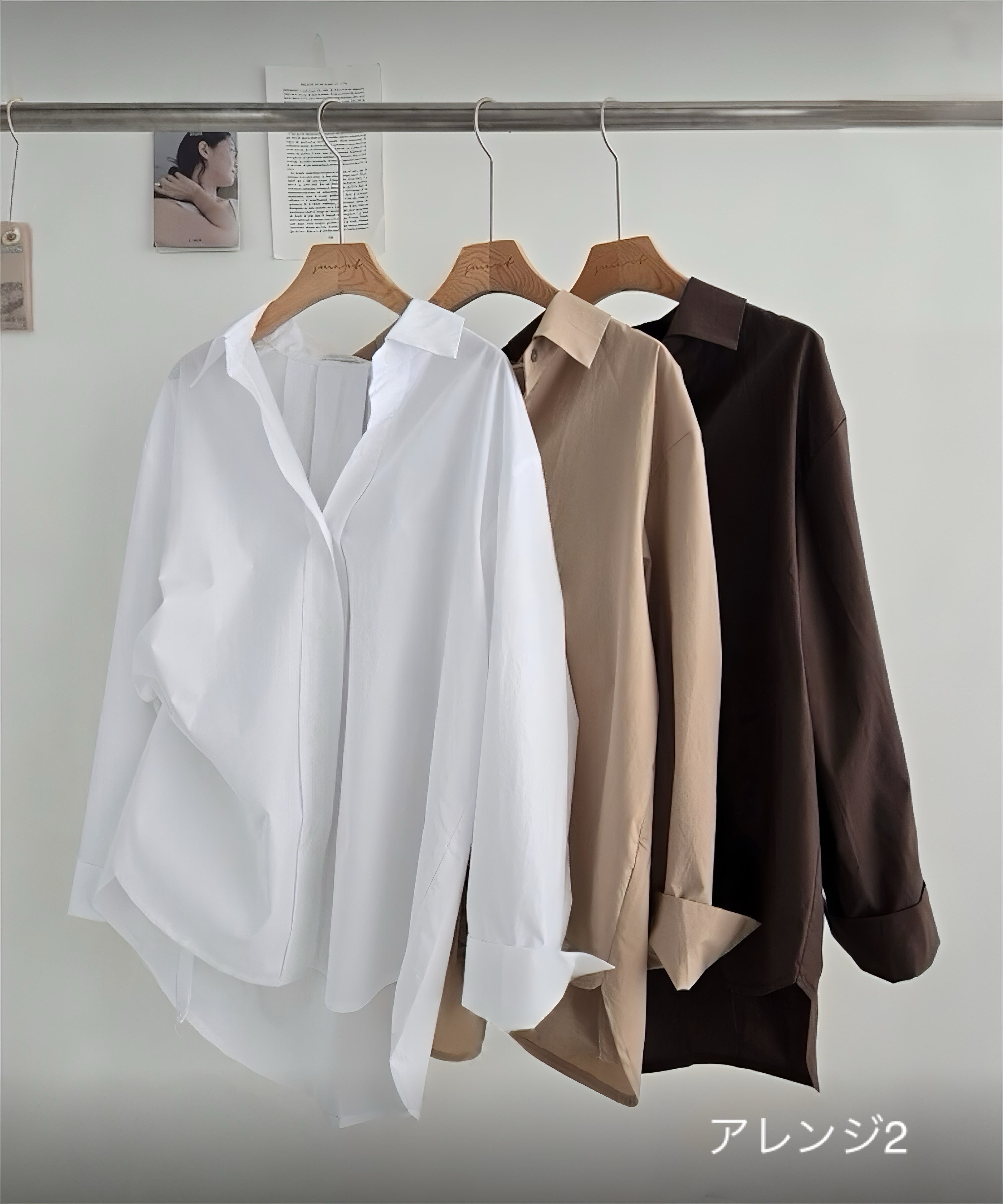 バックデザインシャツ