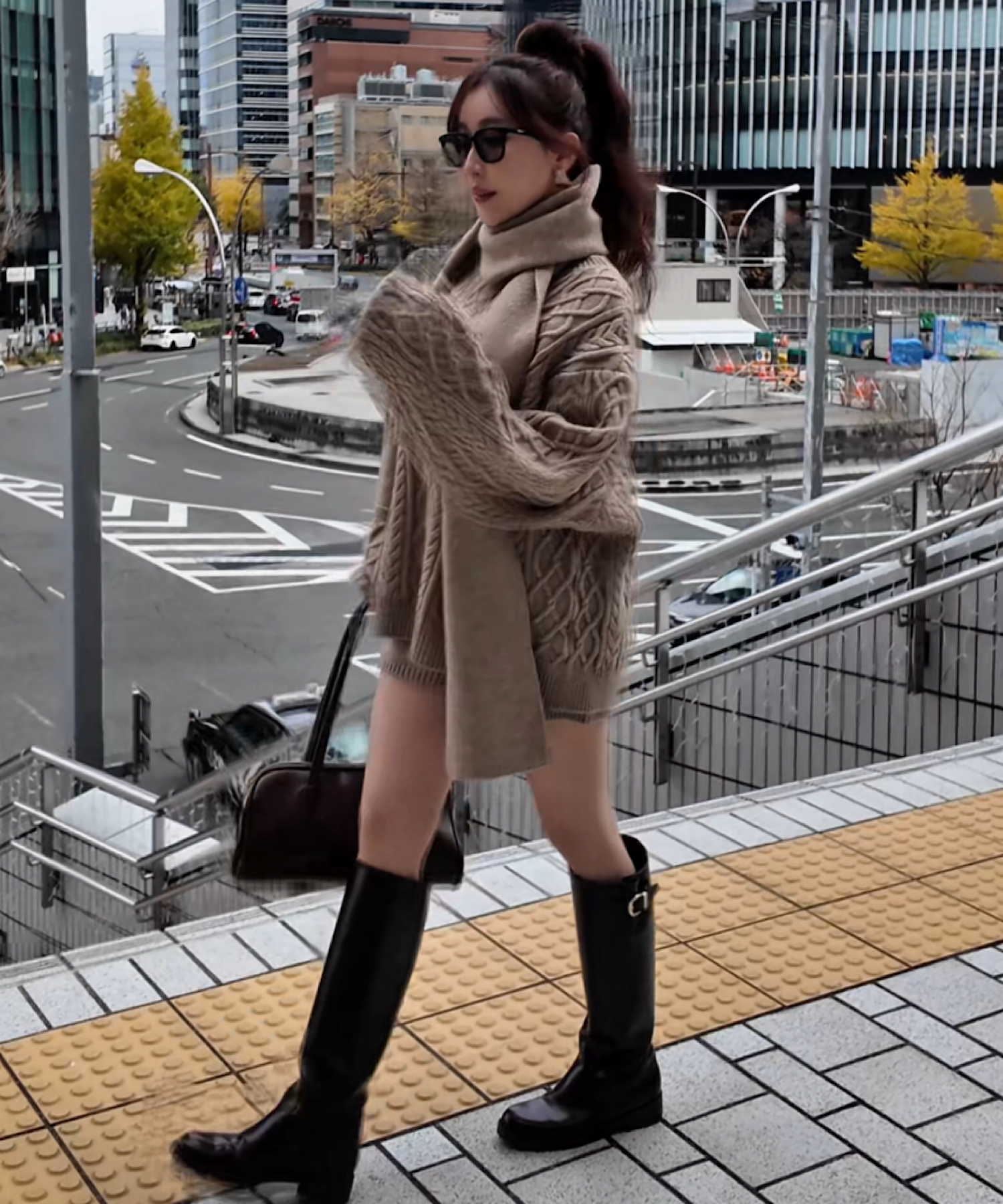 【再販ご予約承り中】ボリュームケーブル&スヌード ニット3点セット