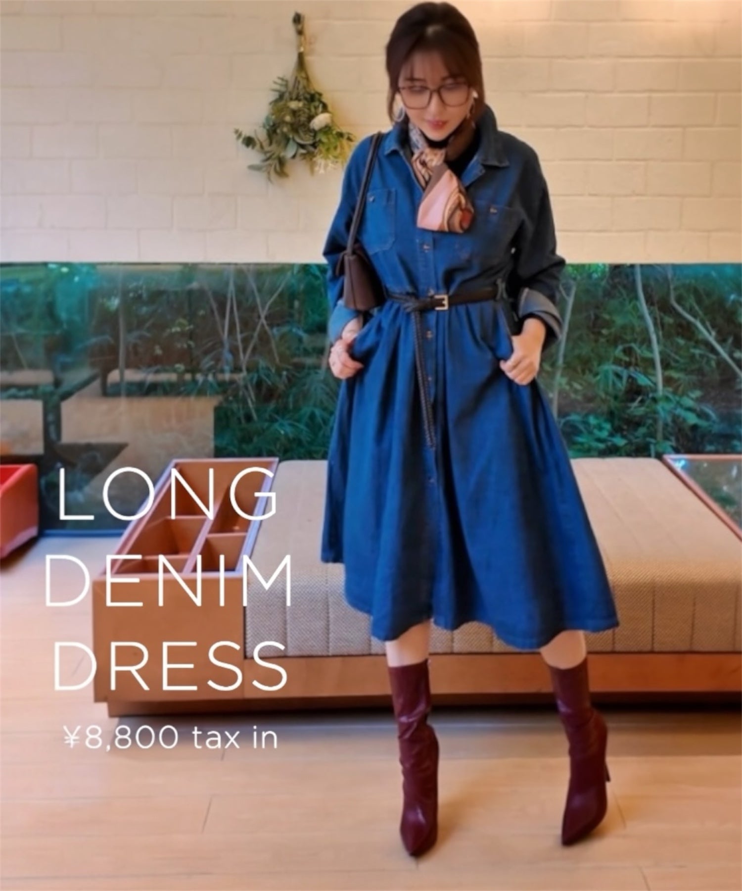 ロングデニムワンピース / *公式限定