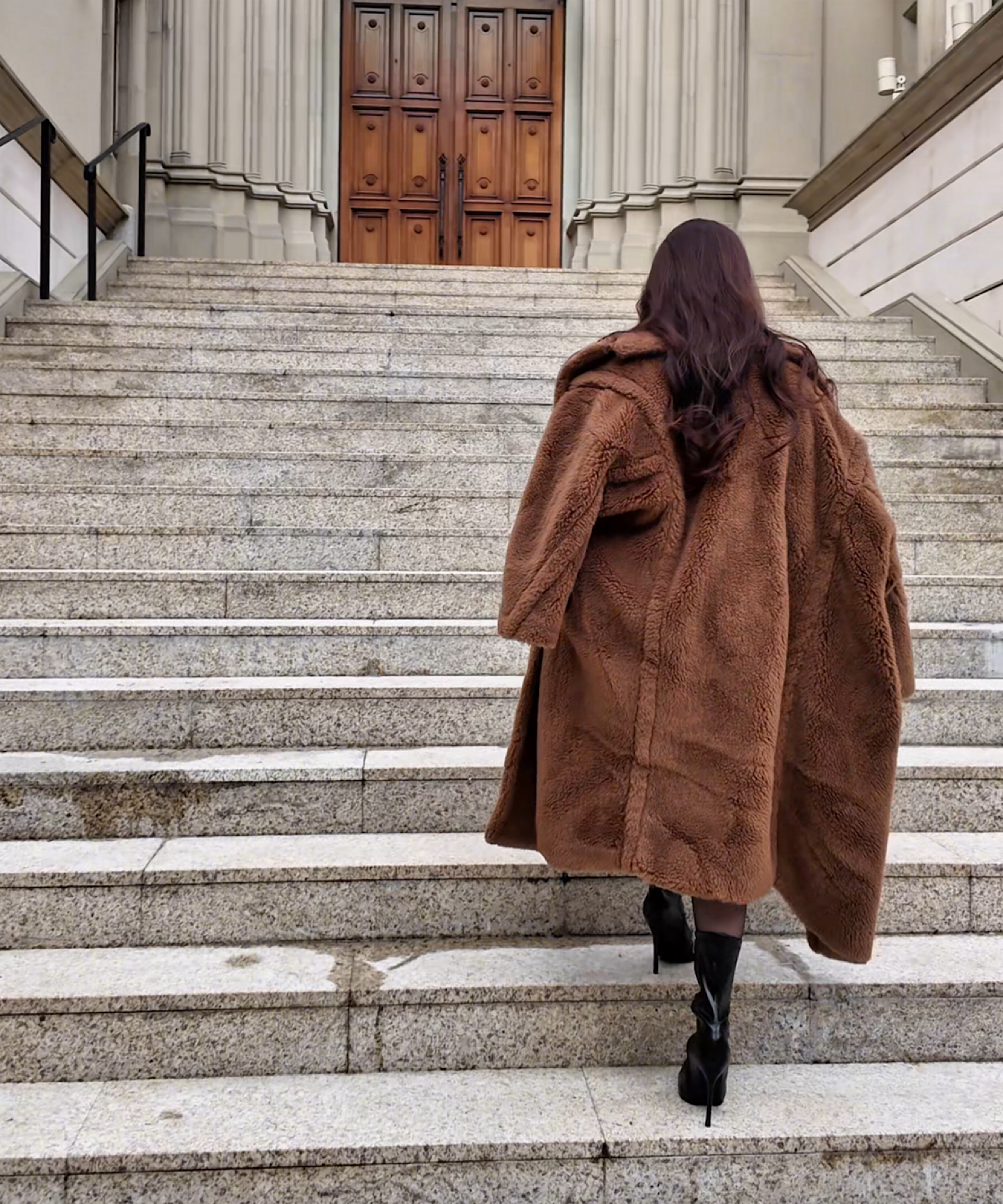 プレミアムテディ ロングボアコート / Premium Teddy Long Boa Coat