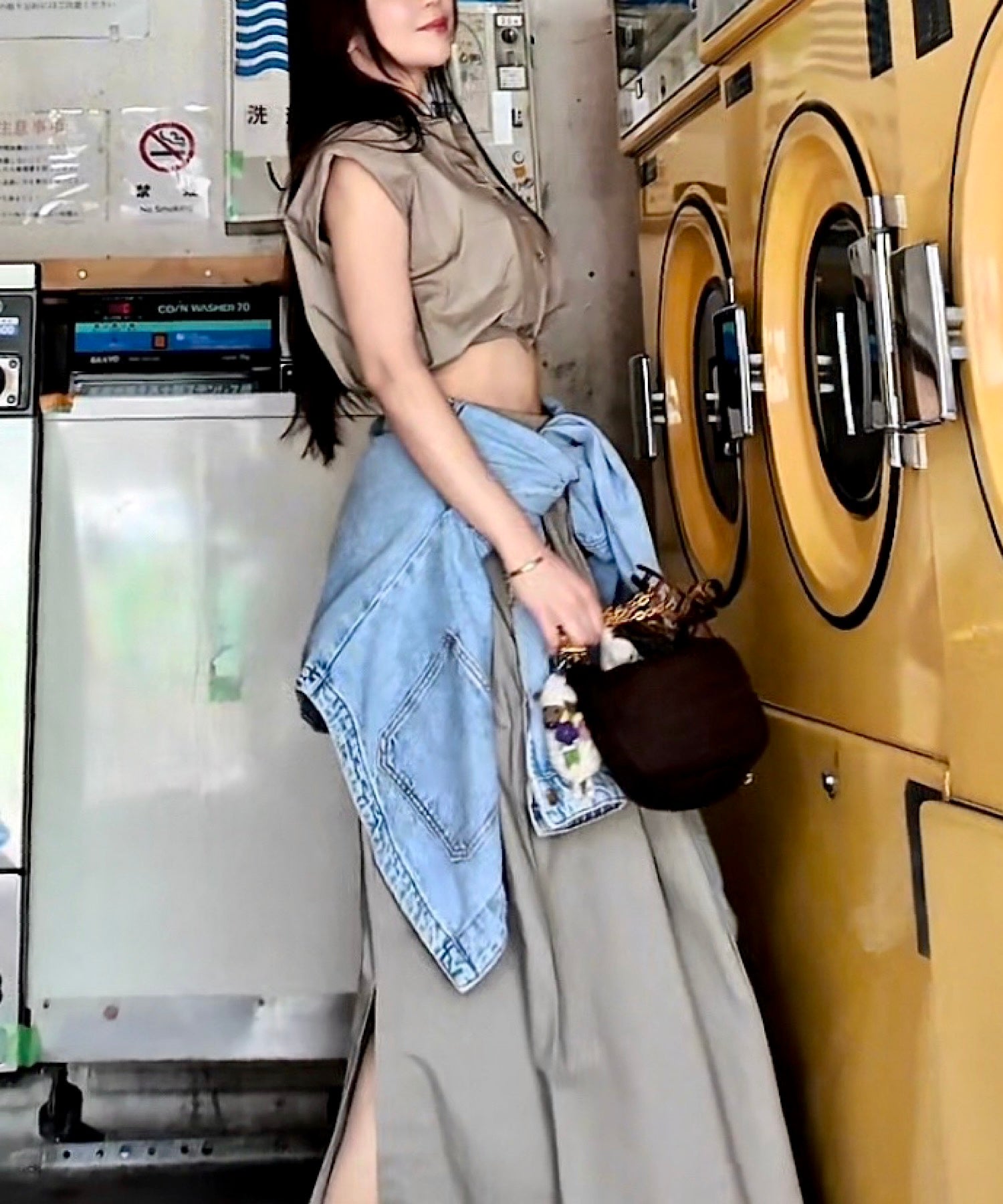 コンパクトシャツ&スカートセット(美バランスで魅せるセットアップ)/Compact Shirt & Skirt Set