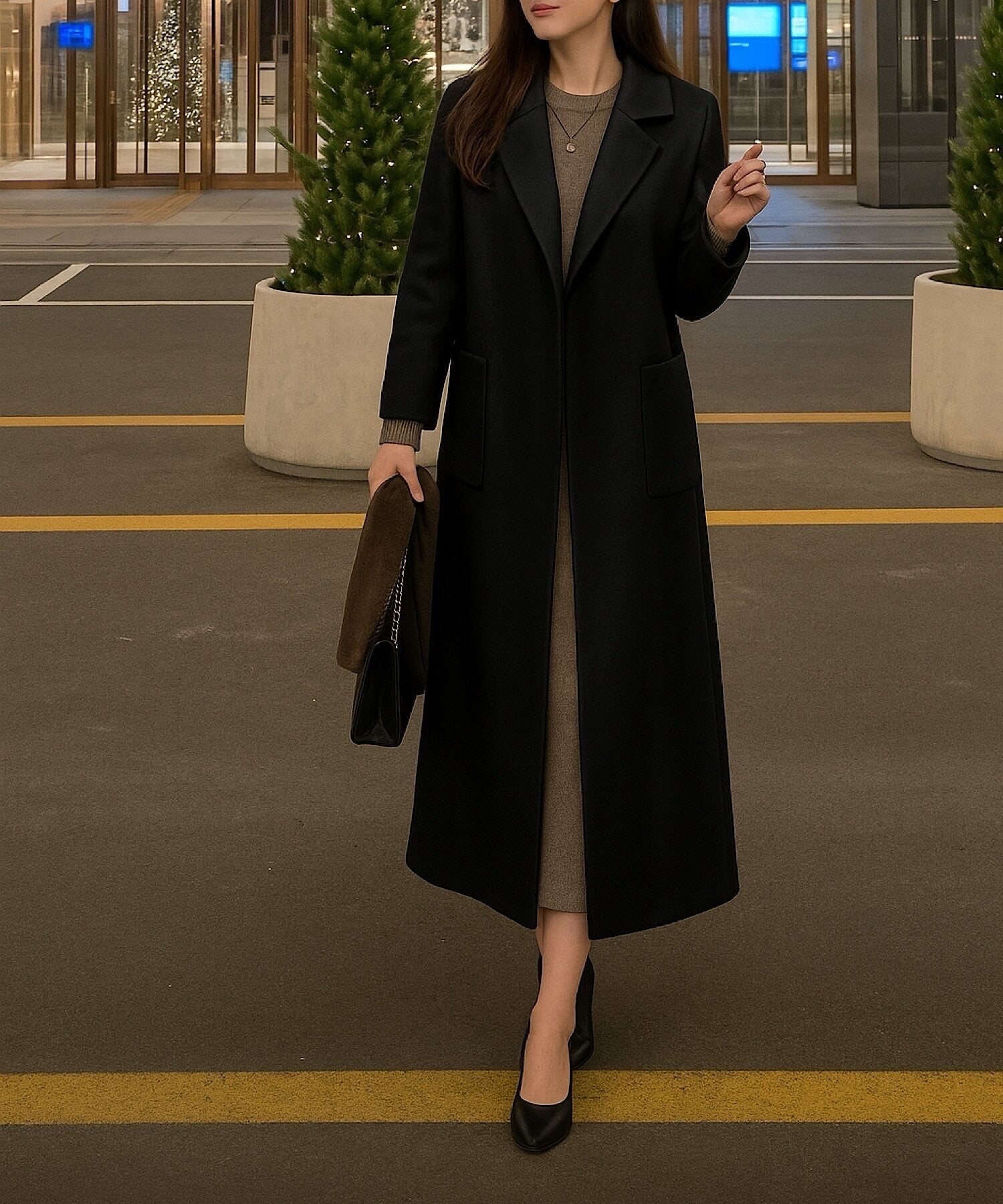 サイドスリットハンドメイドコート【公式限定】