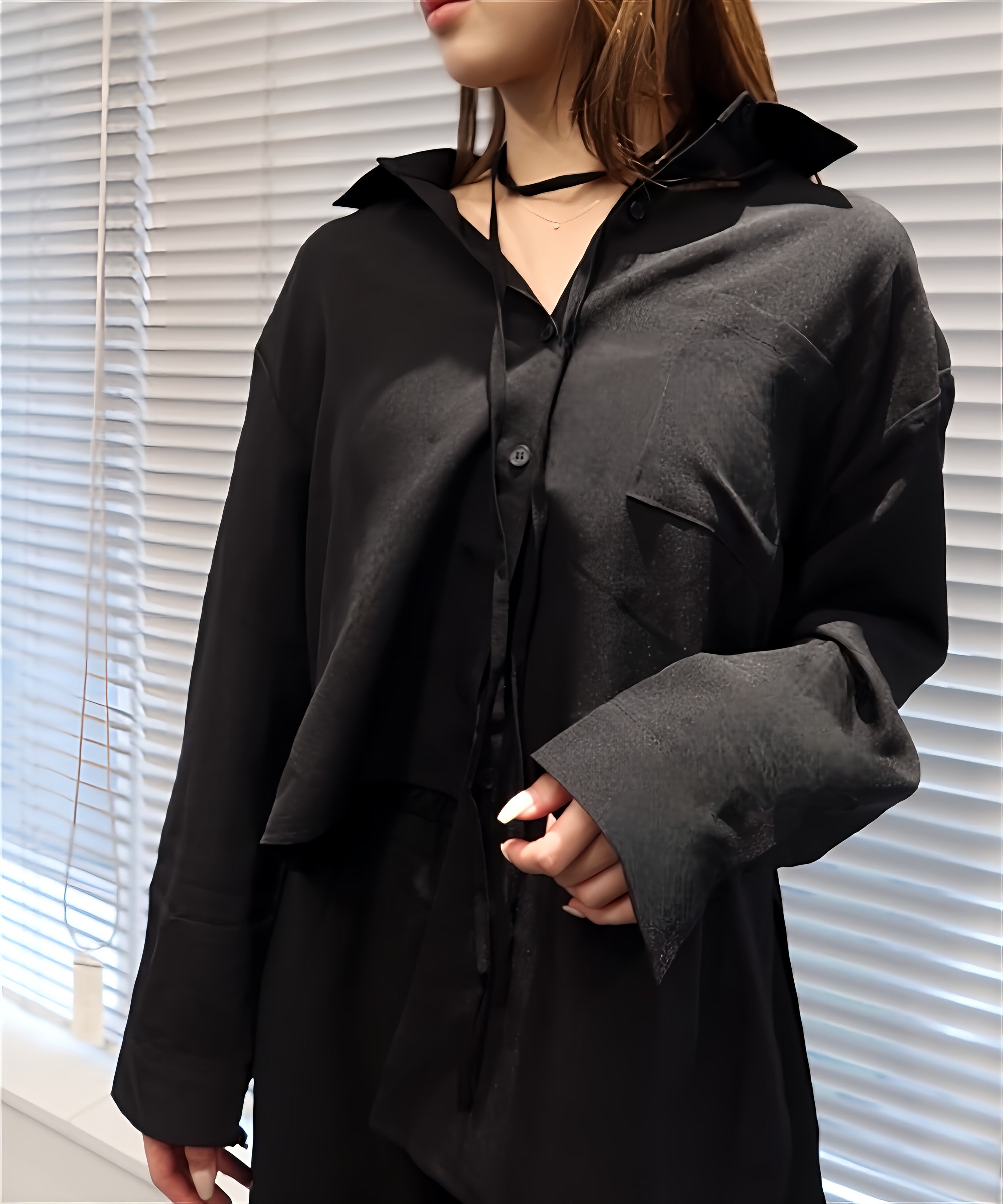 アシンメトリレイヤーシャツ