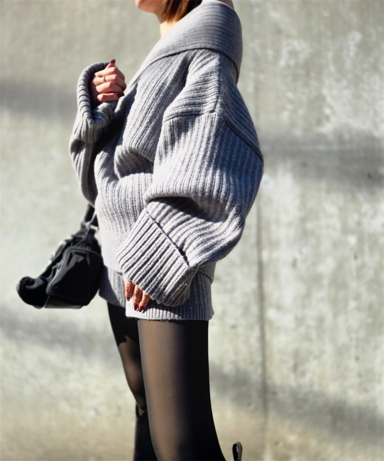 オフショルオーバートップス&パンツセット