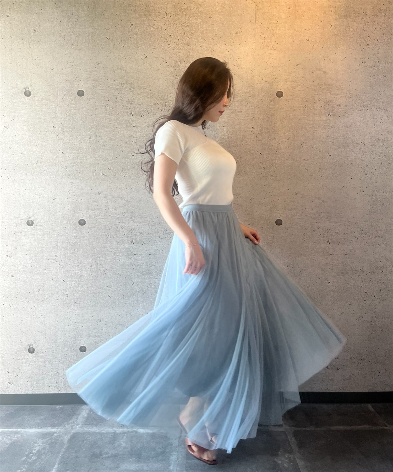 エアリーチュールスカート