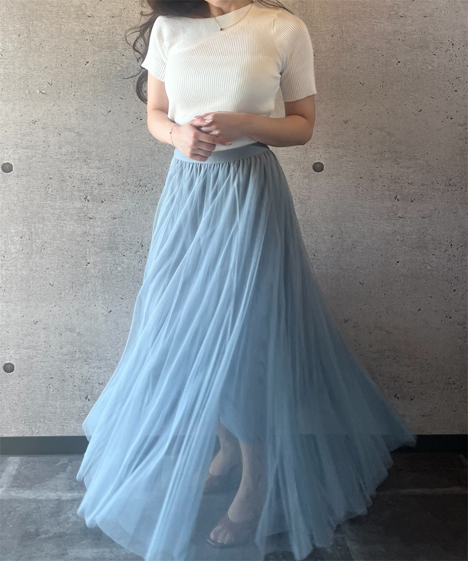 エアリーチュールスカート