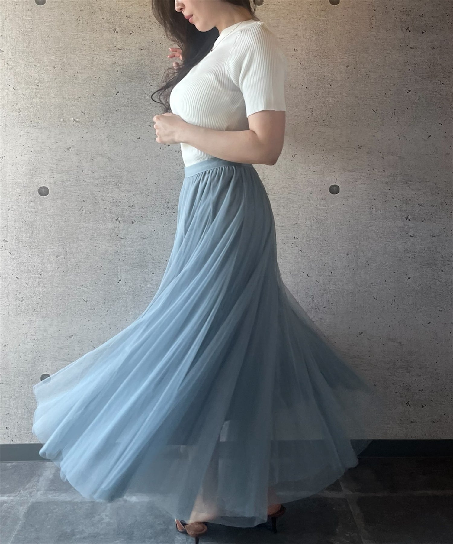 エアリーチュールスカート