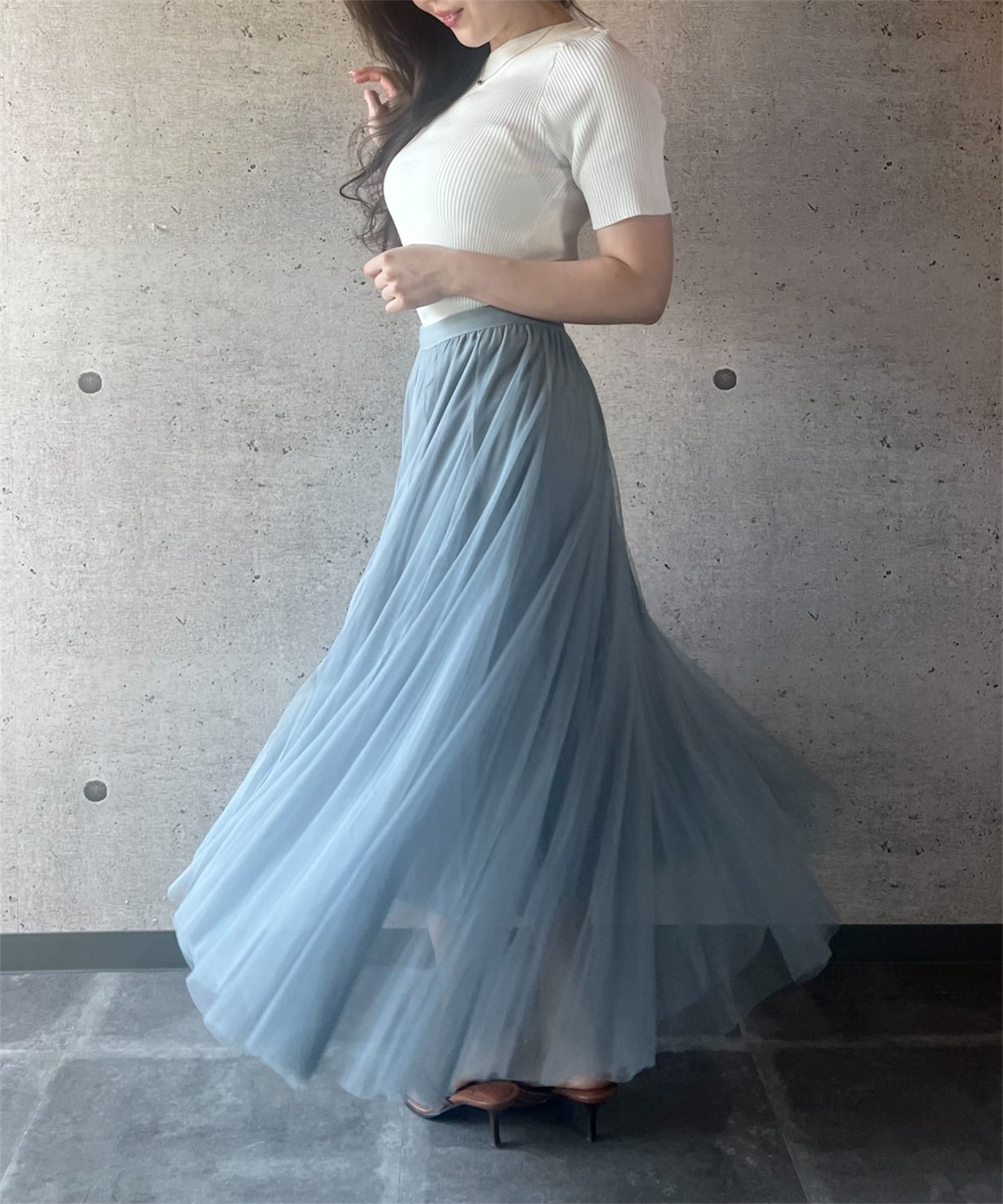 エアリーチュールスカート