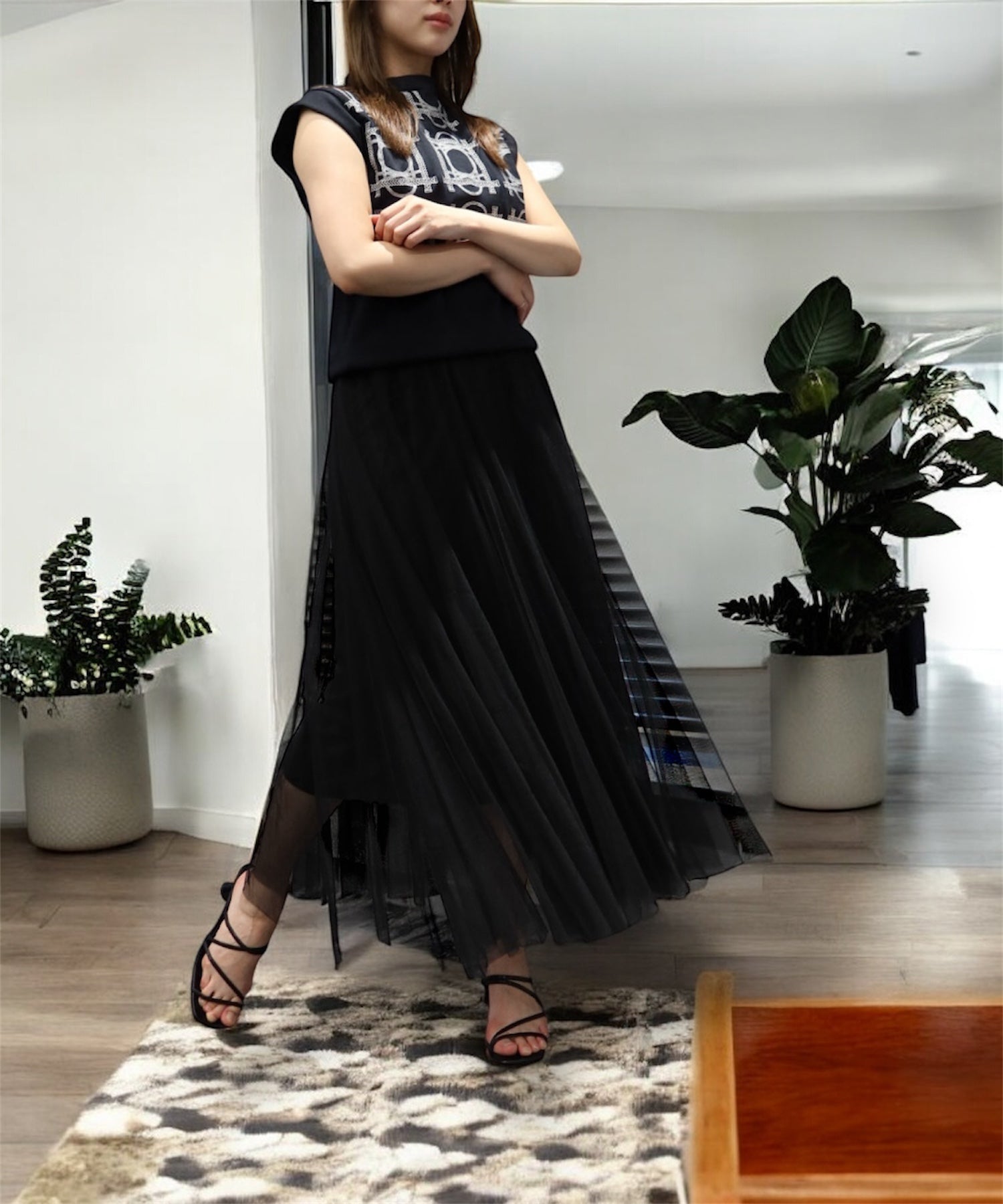 エアリーチュールスカート