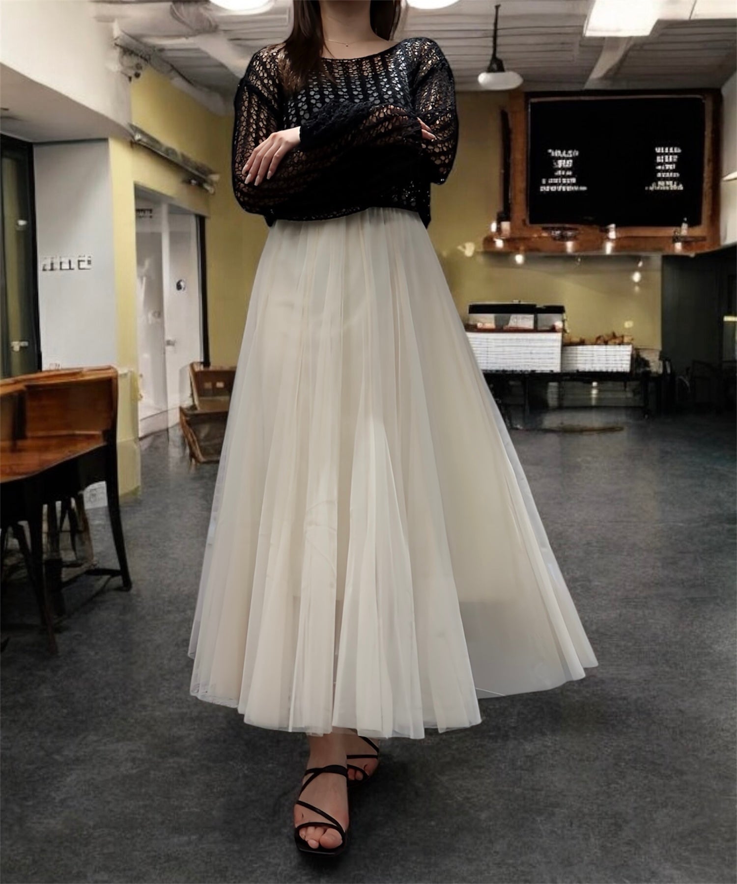 エアリーチュールスカート