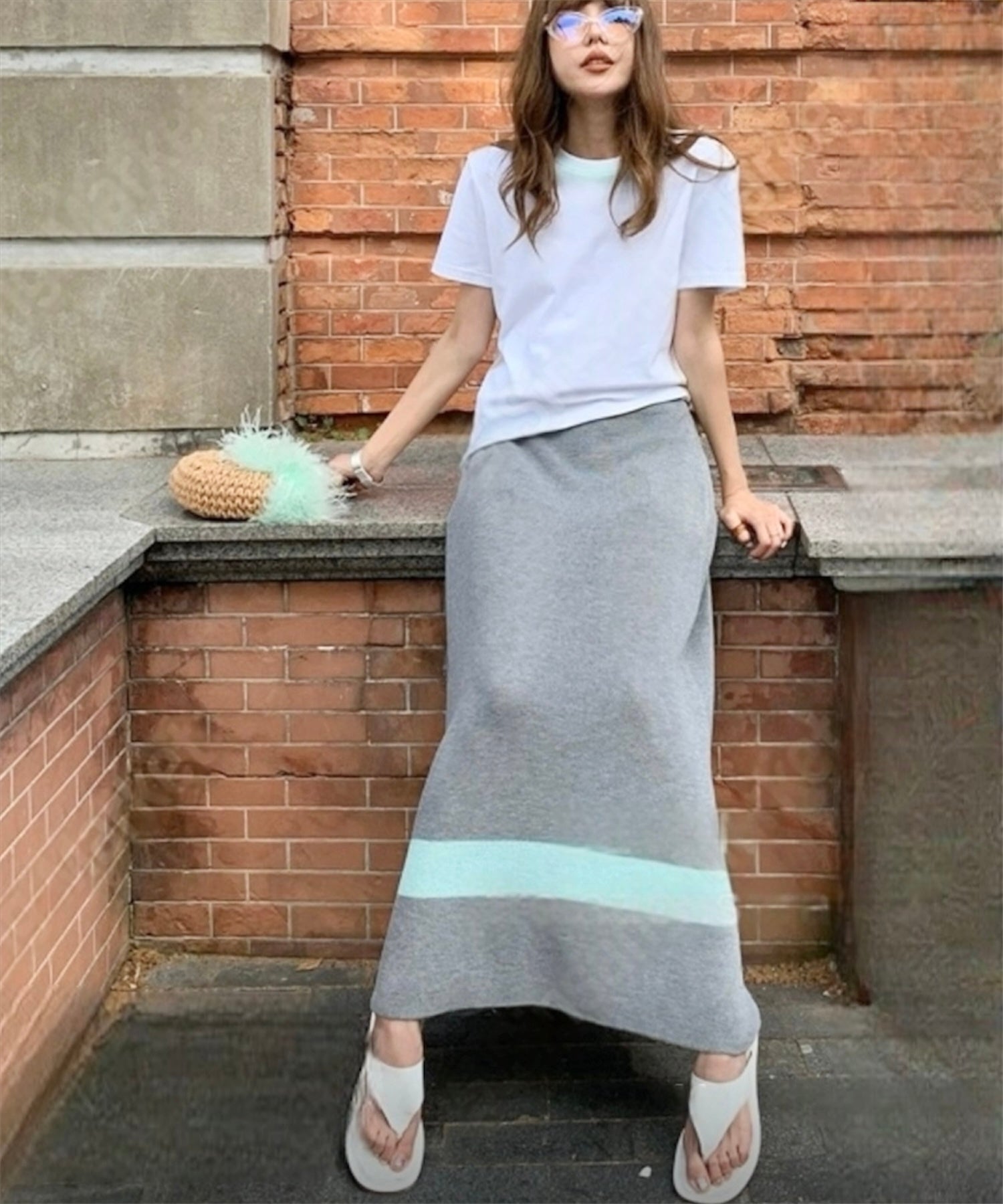 ウェーブラインニットセットアップ