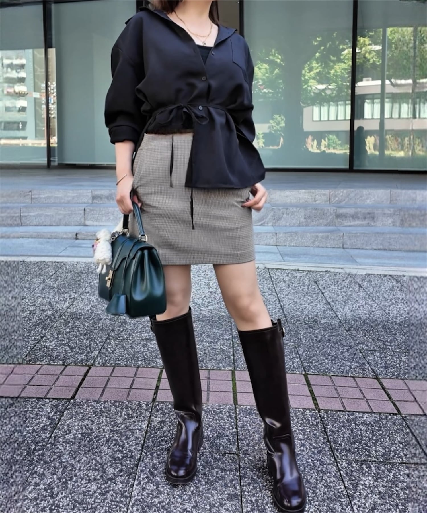 アシンメトリレイヤーシャツ
