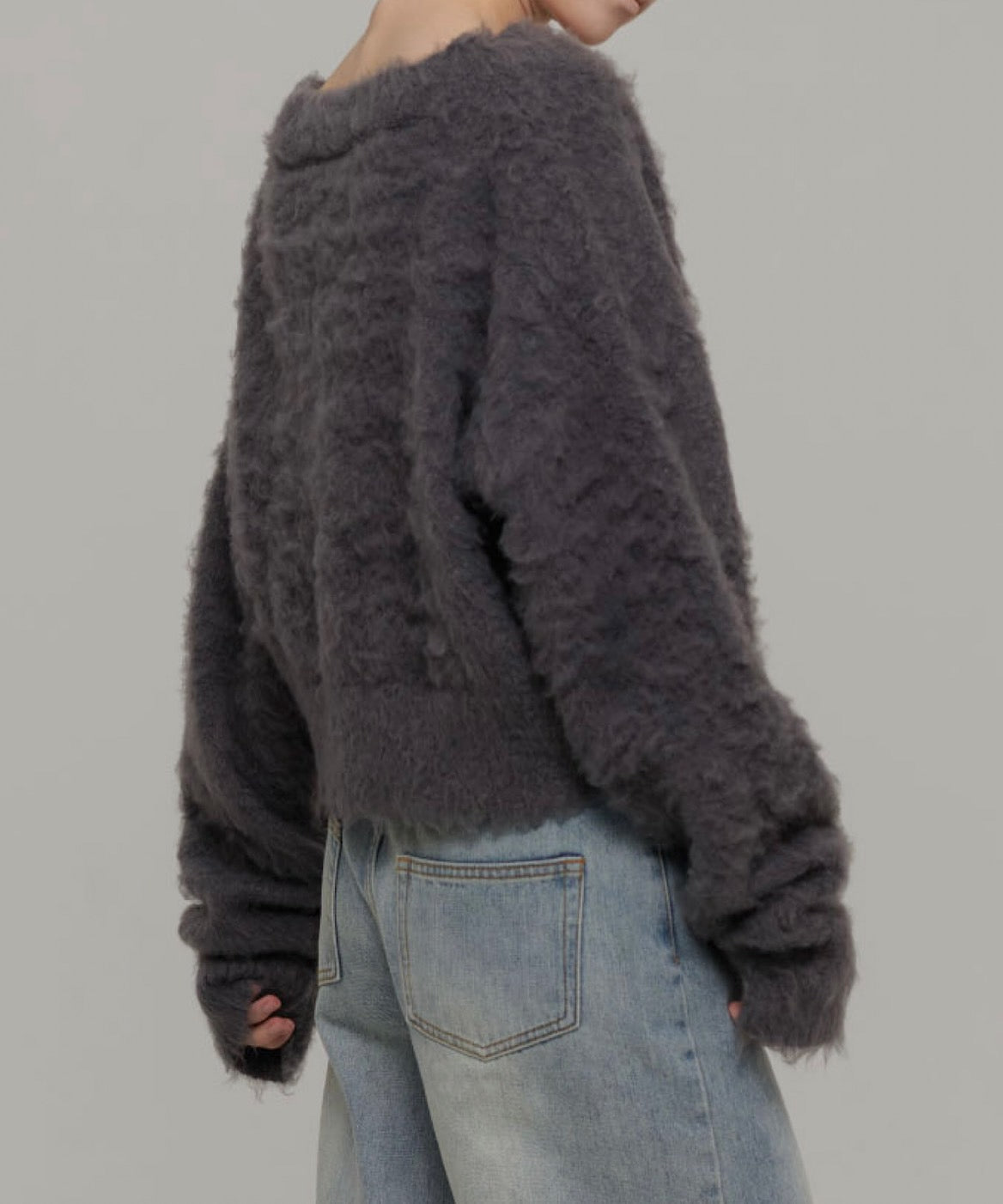 ランダムボタンショートカーディガン