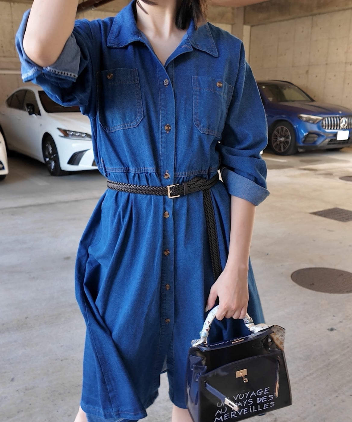 ロングデニムワンピース / *公式限定