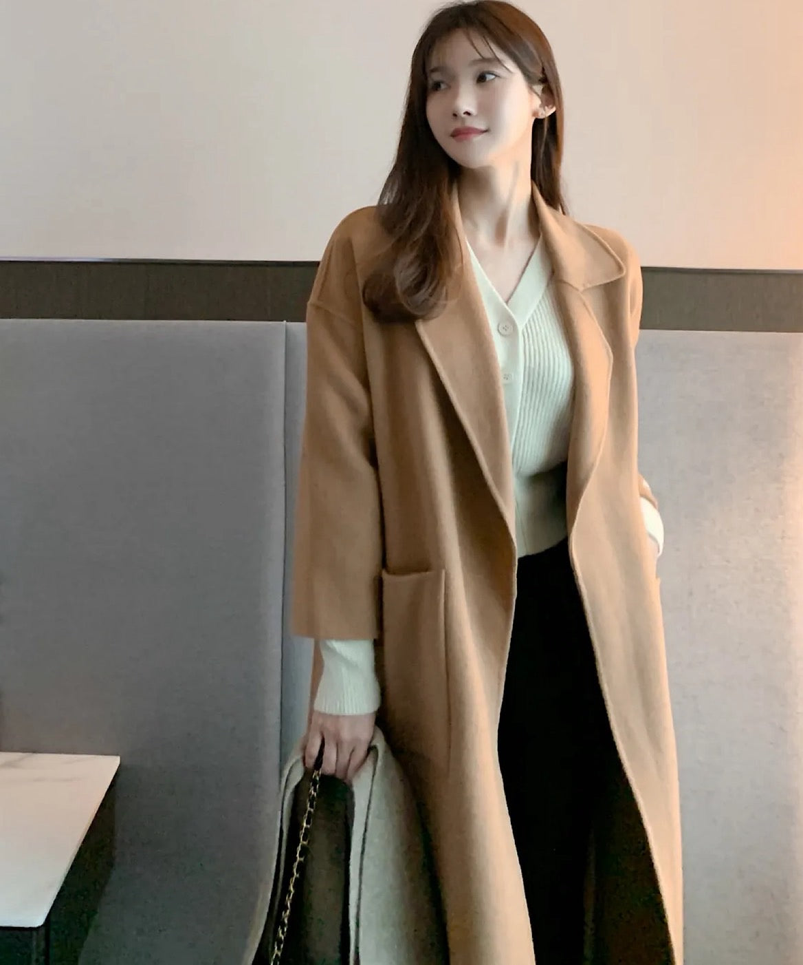 サイドスリットハンドメイドコート【公式限定】